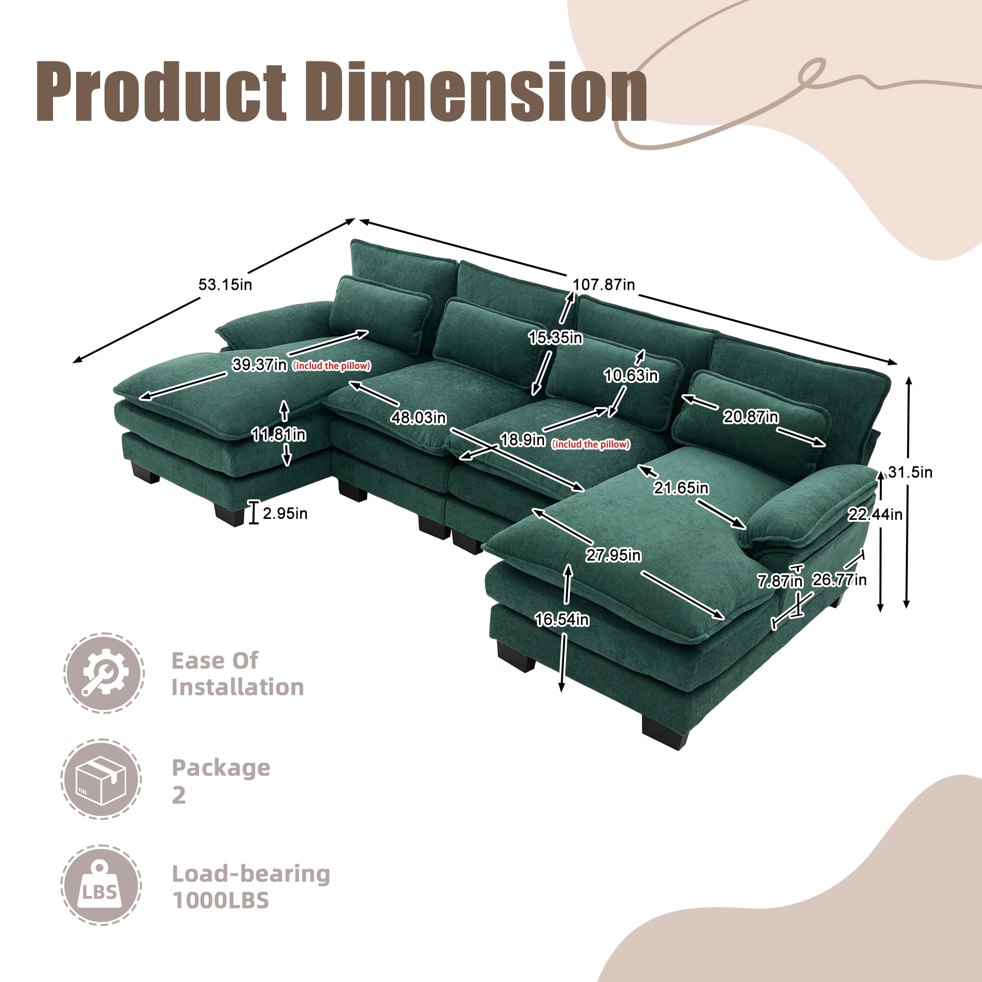 Bybafun YC2400065 Sofas-Loveseats - View #4