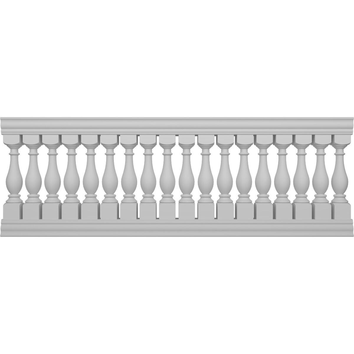 Ekena Millwork BALK40X108LGD FiberThane 9-ft x 40-in Legacy Fiberglass Deck Rail Kit
