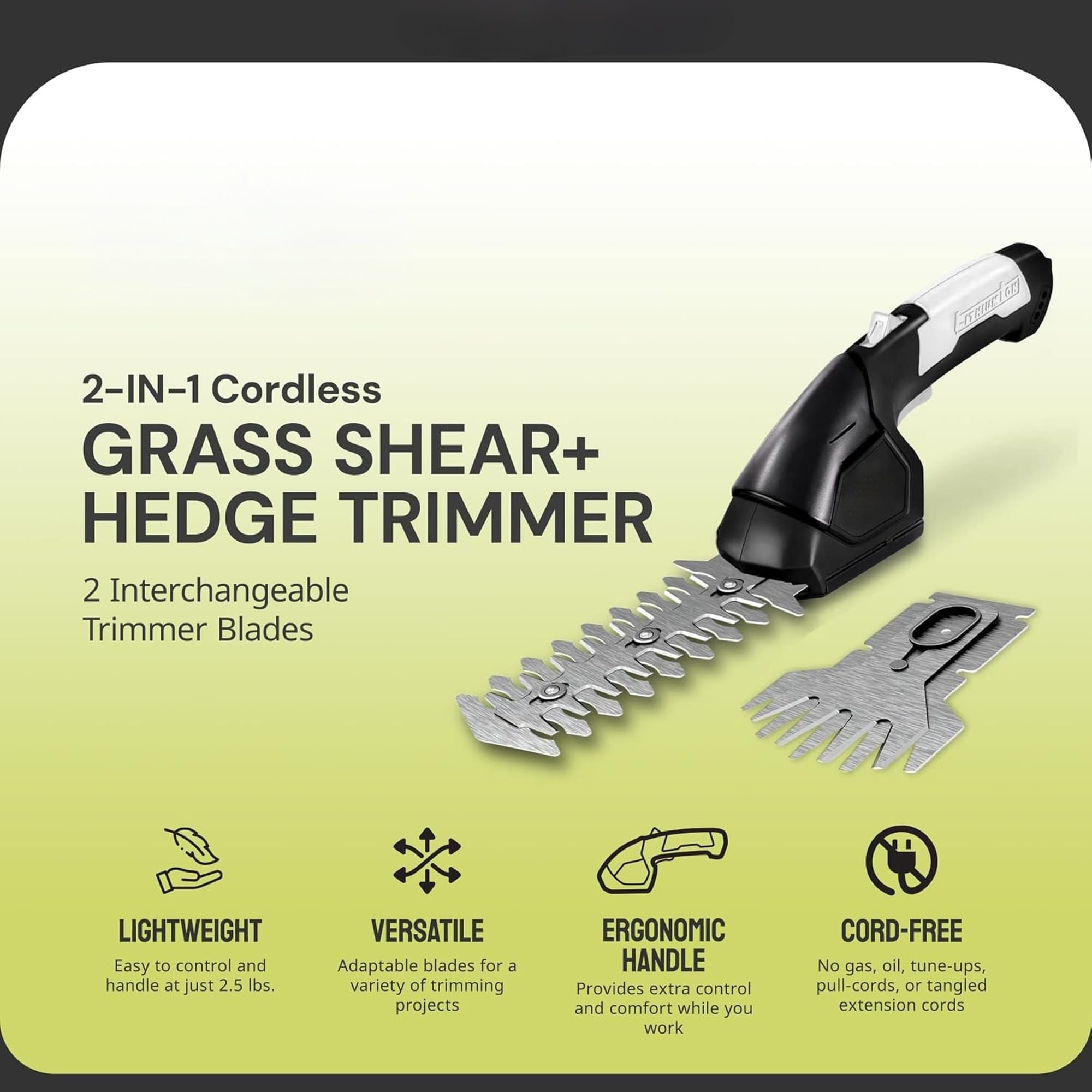 Numhew NHDREW26555 Cordless-Hedge-Trimmers - View #2