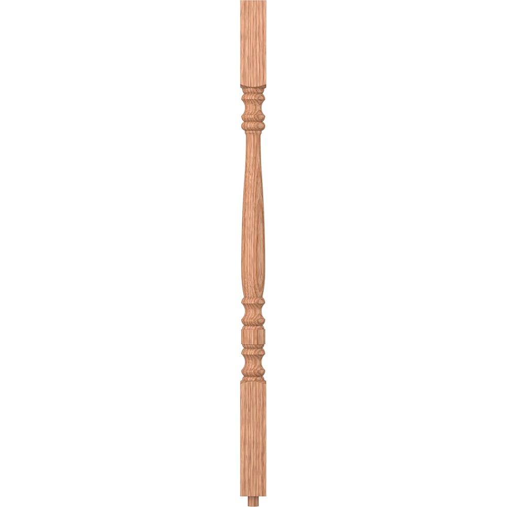 L.J. Smith Stair Systems S-5105-O 34 34-in x 1.75-in Unfinished Red Oak Square Top Stair Baluster