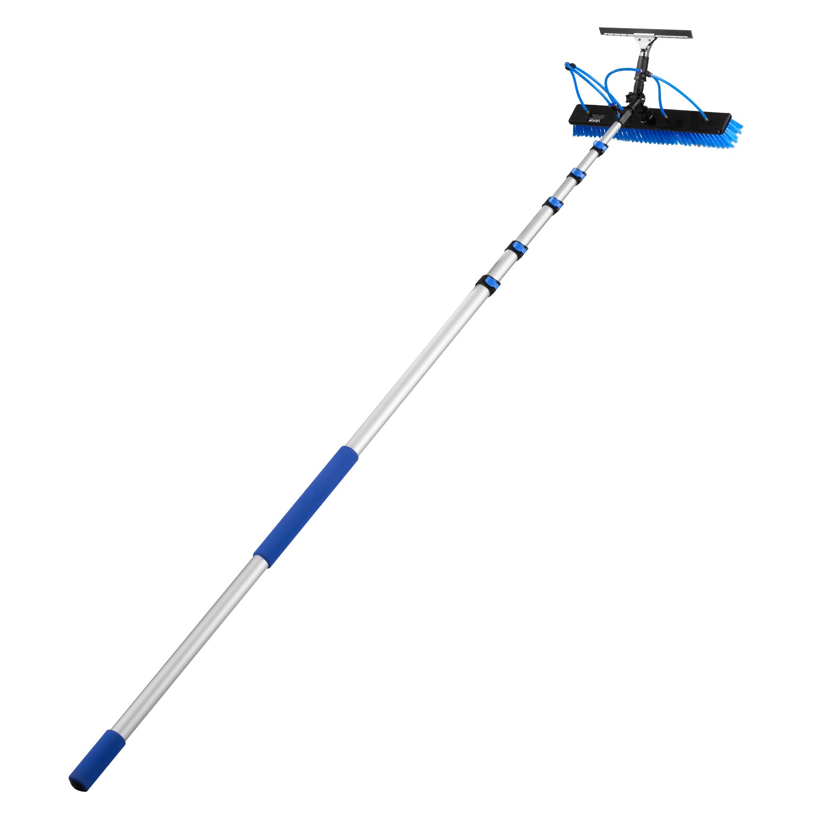 VEVOR - Solar Panel Cleaning Kit. 33 ft. Water Fed Pole Kit with Cleaning Brush. Squeegee. Soap D...