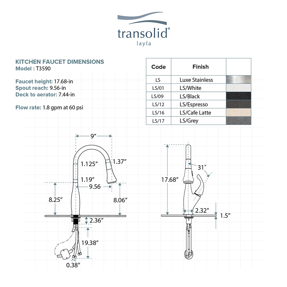 Transolid T3590-LS Kitchen-Faucets - View #4