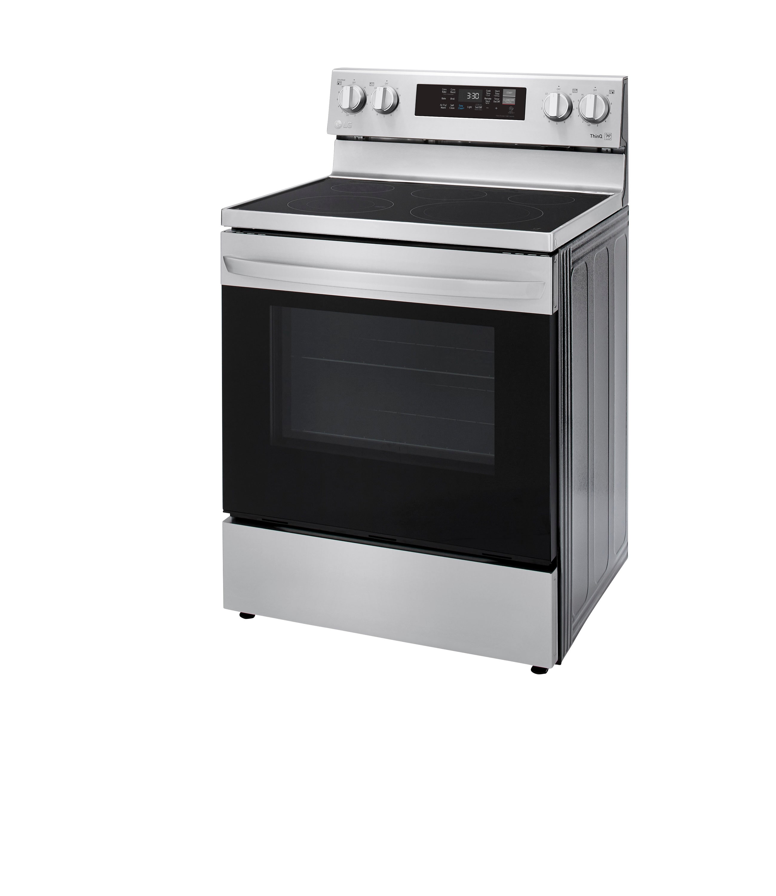 LG 6.3 Cu. Ft. Smart Freestanding Electric Convection Range with Easy  Clean, Air Fry and WideView Window Black Stainless Steel LREL6323D - Best  Buy