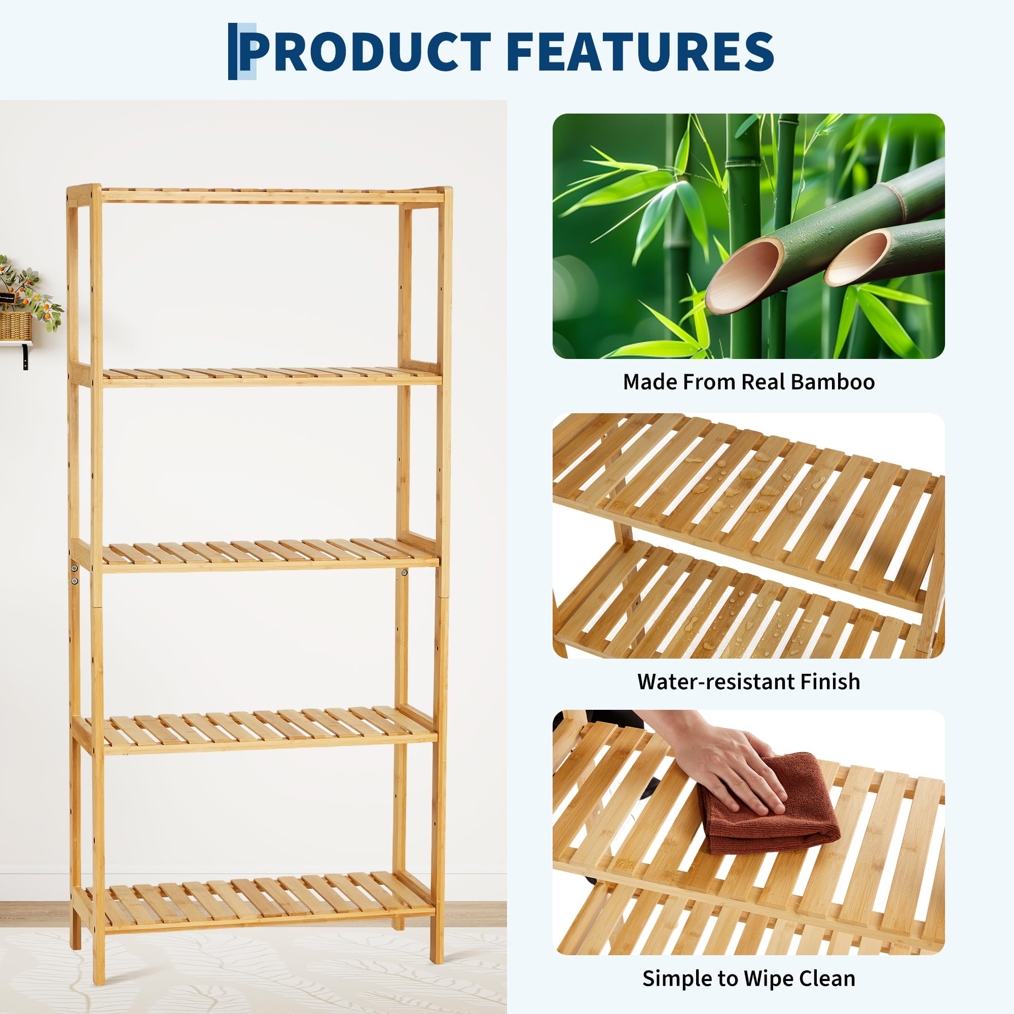 Garvee CF19YZLSNUYOVMNK8 Bathroom-Shelves - View #6