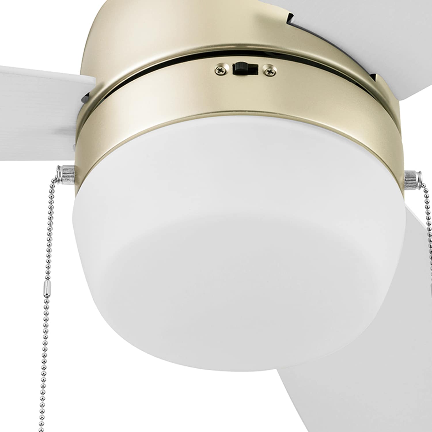 Honeywell Barcadero 44-in Champagne Indoor Ceiling Fan with Light