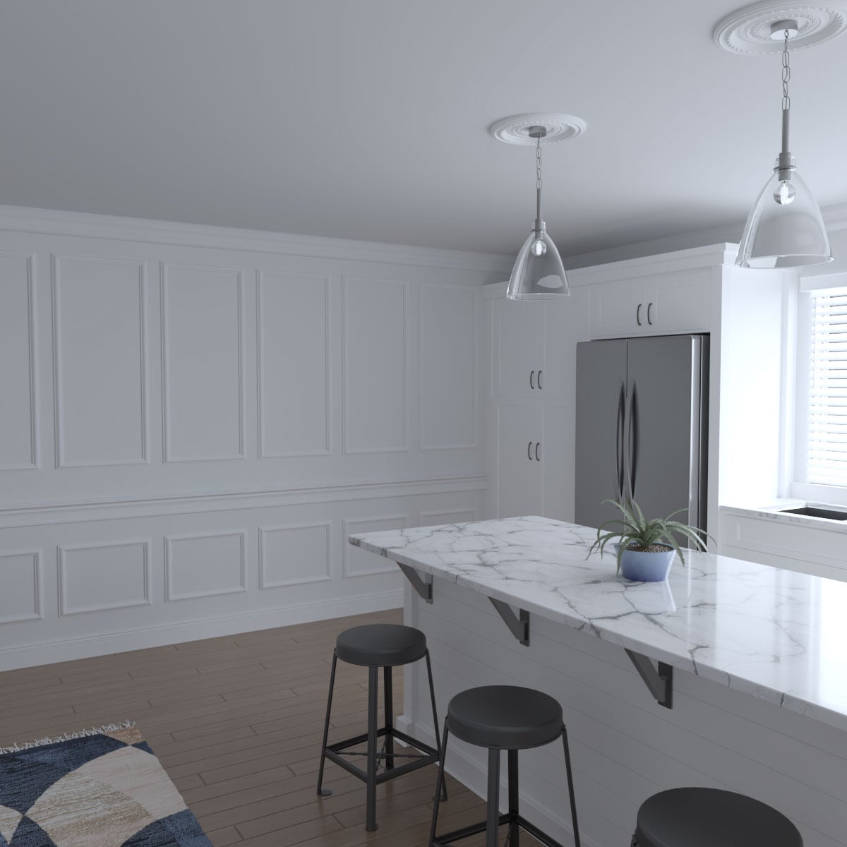 Ekena Millwork HBP08X08X375DUN Wall-Panels - View #10