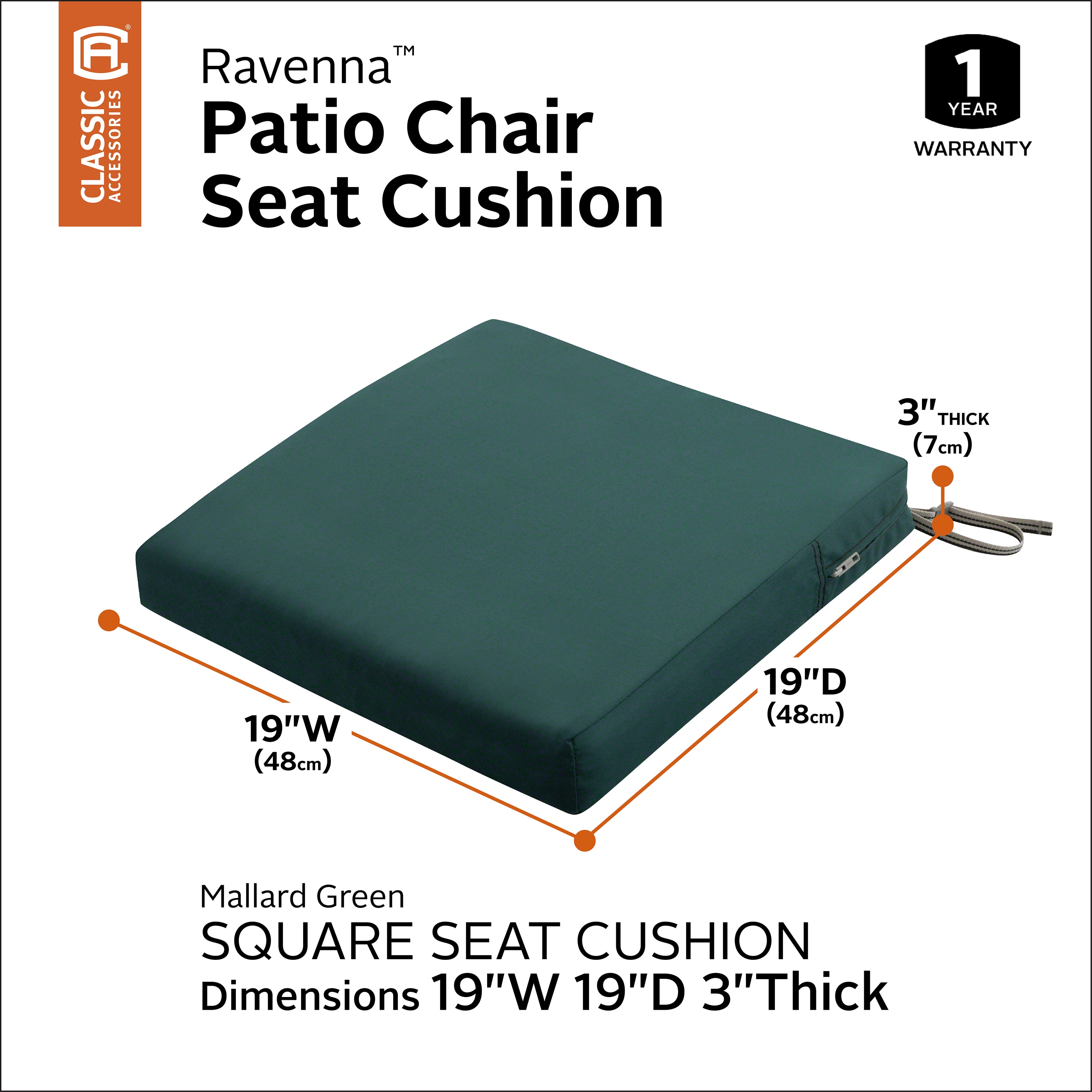 Classic Accessories 62-008-MGREEN-EC Patio-Furniture-Cushions - View #6