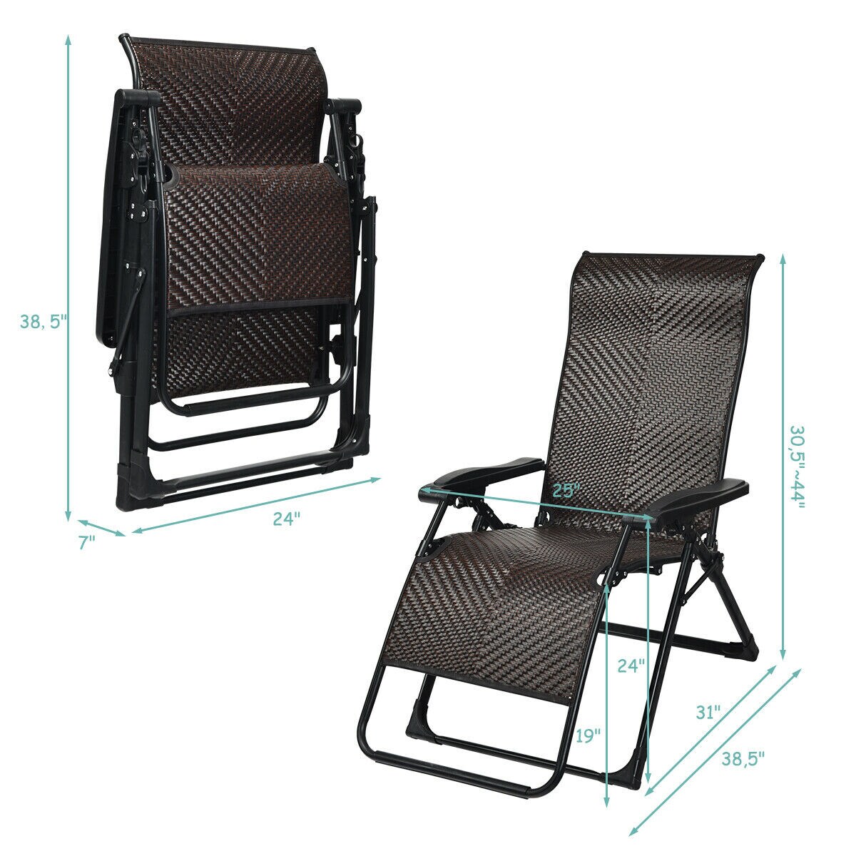 Costway CSHY005895 Patio-Chairs - View #2