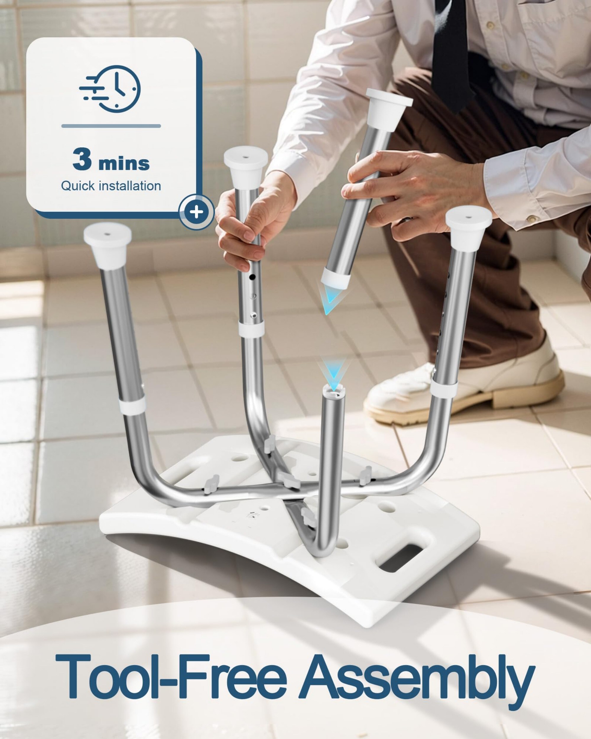 Wudkey L4-EI6U0S Bath-Safety-Seats-Benches - View #5