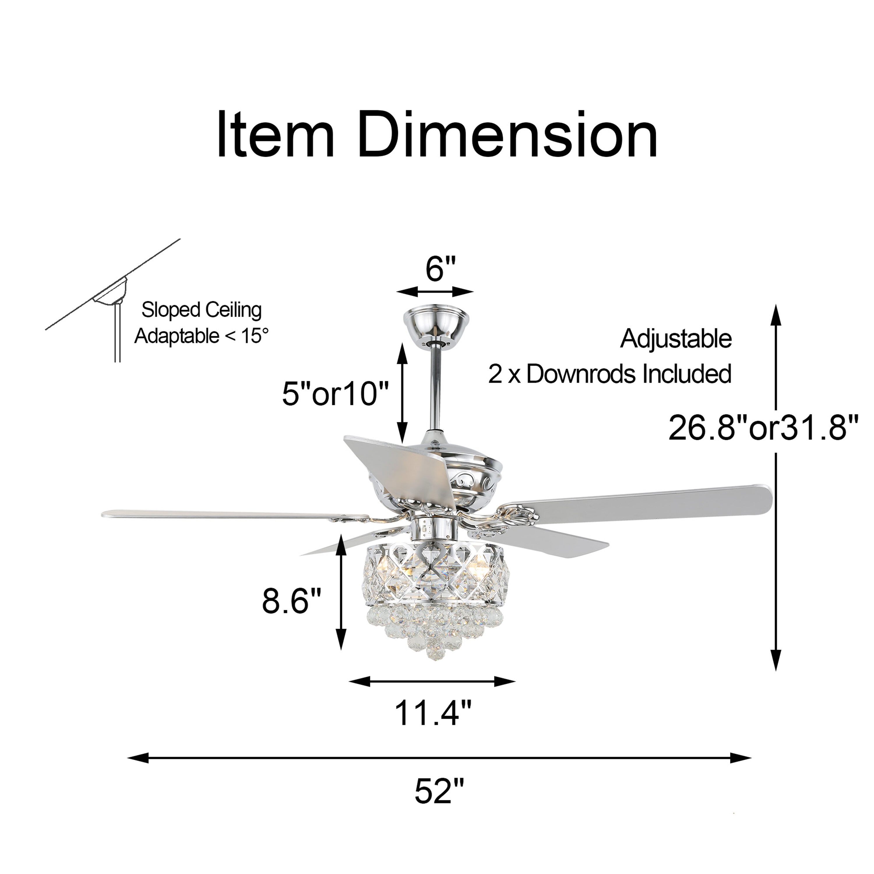 Oaks Decor BD2051-C Ceiling-Fans - View #13