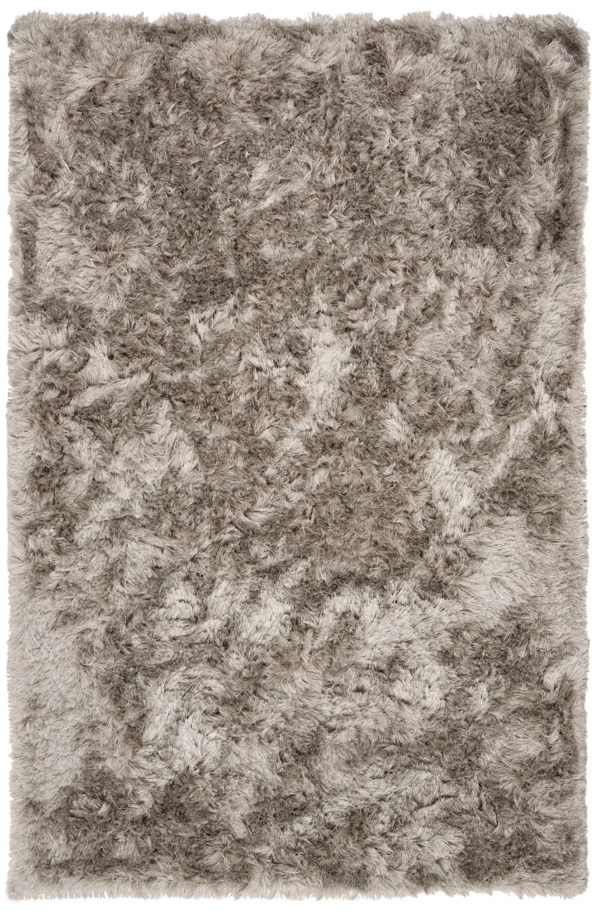 Safavieh OCG101F-5 Ocean Patras Shag 5 x 8 (ft) Tufted Polyester Light Gray Rectangular Indoor Solid Area rug
