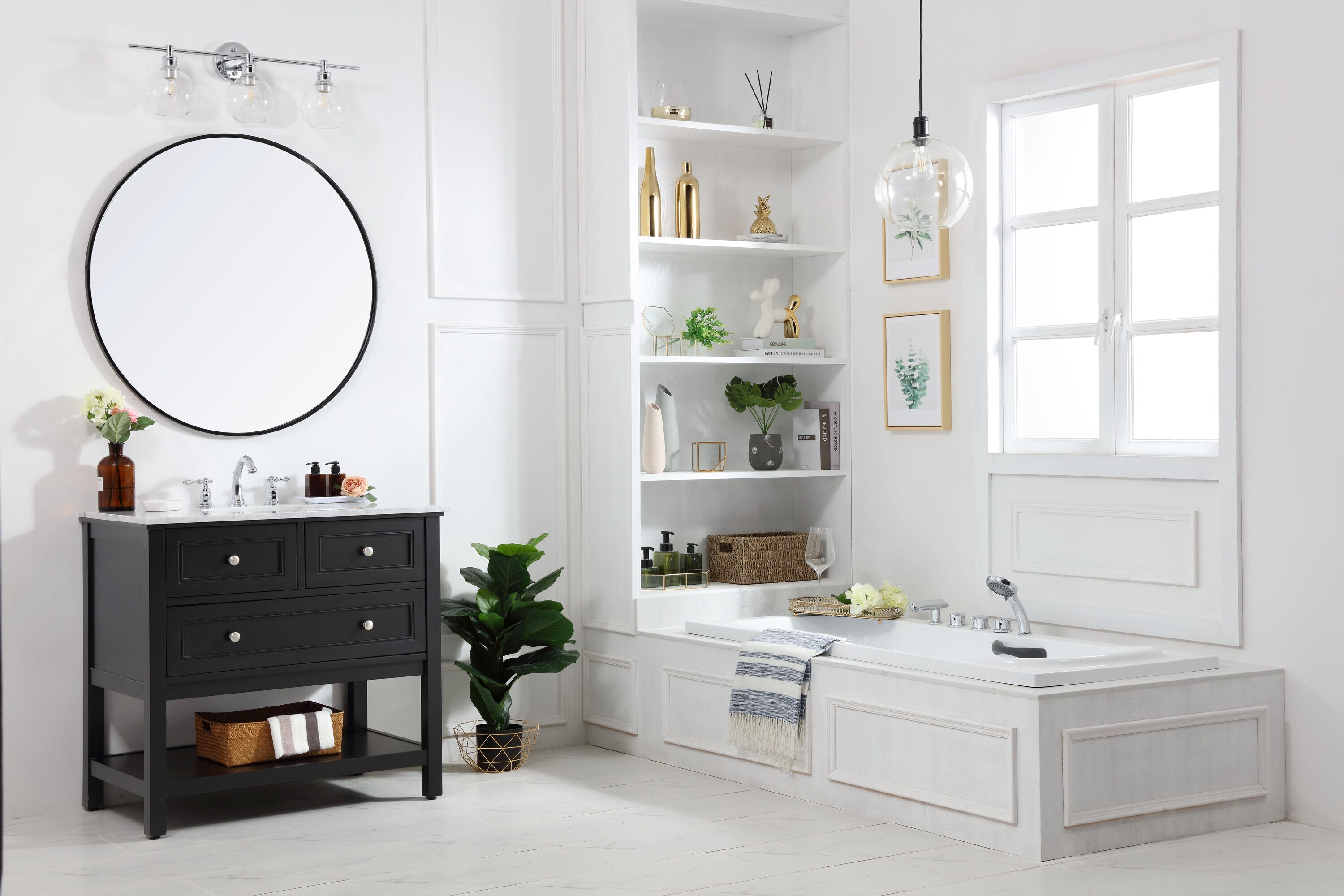 Elegant Decor HF81108BK Bath-Vanity-Combo - View #2