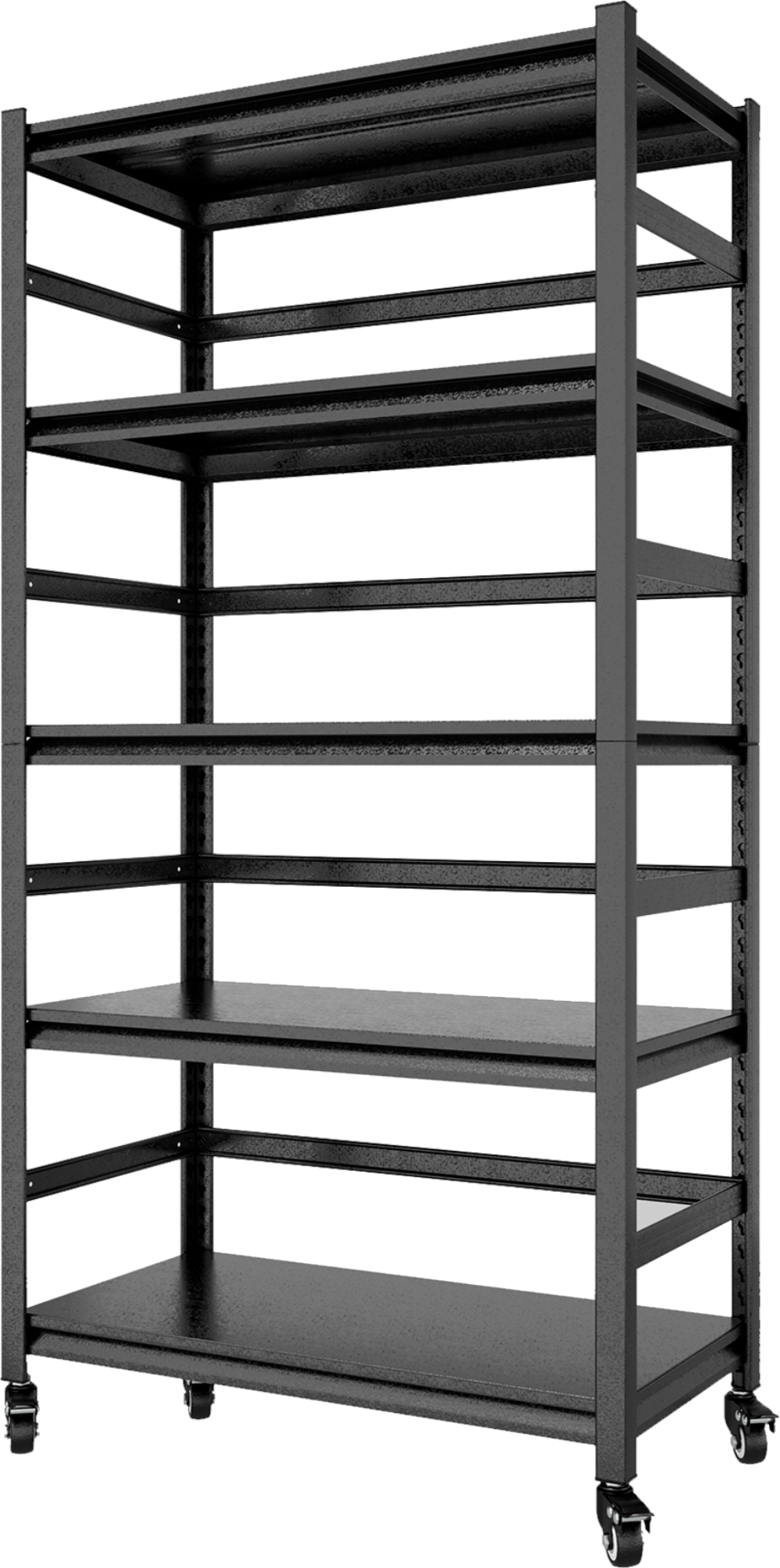 Maocao Hoom BH121745 Steel Heavy Duty 5 -Tier Utility shelving unit ( 15.7-in W x 31.5-in D x 63-in H ) ( Black , ( 350-lb lbs. Capacity Per Shelf )