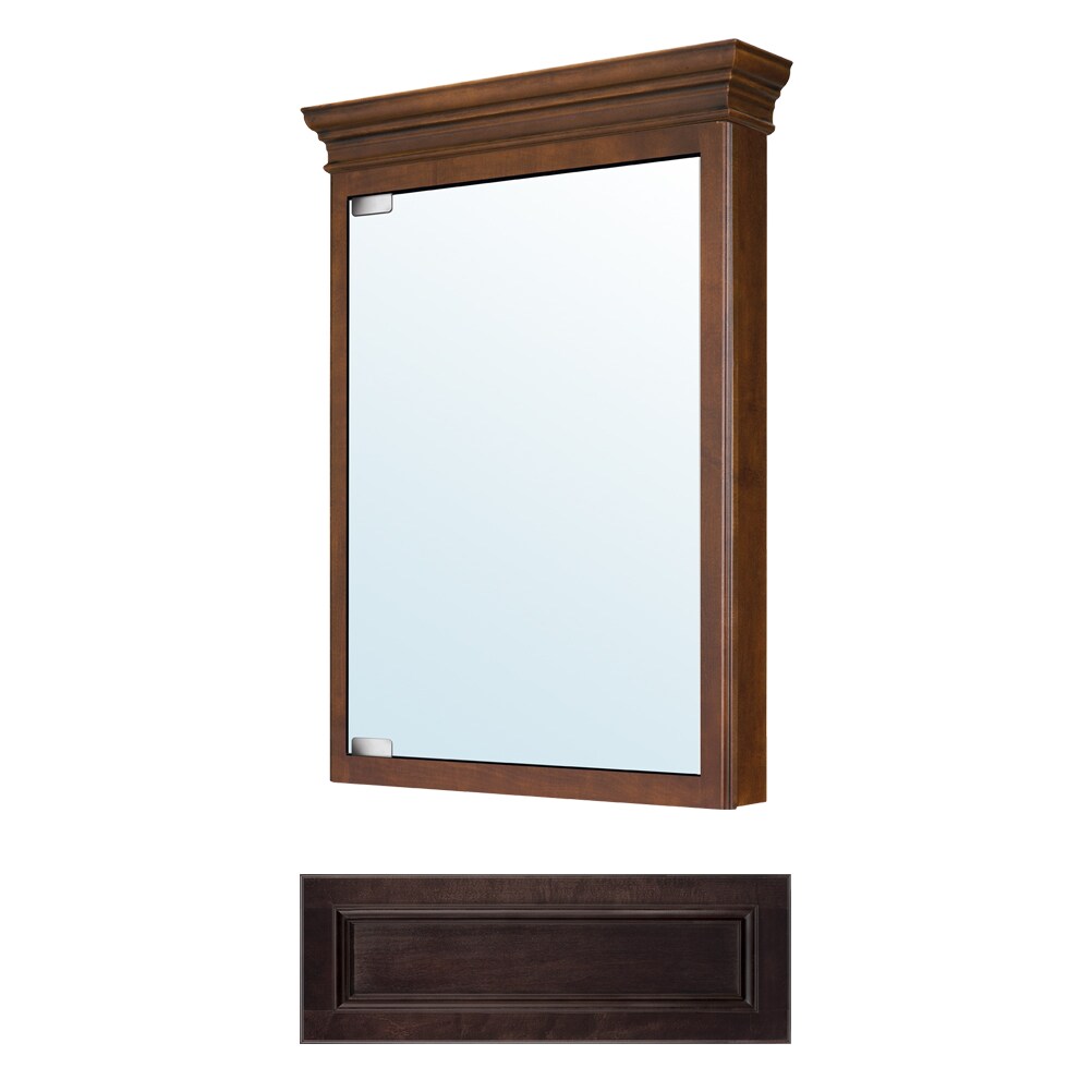 Architectural Bath ABSMC24-25 Savannah 22.75-in x 30.5-in Surface Mount Java Medicine Cabinet