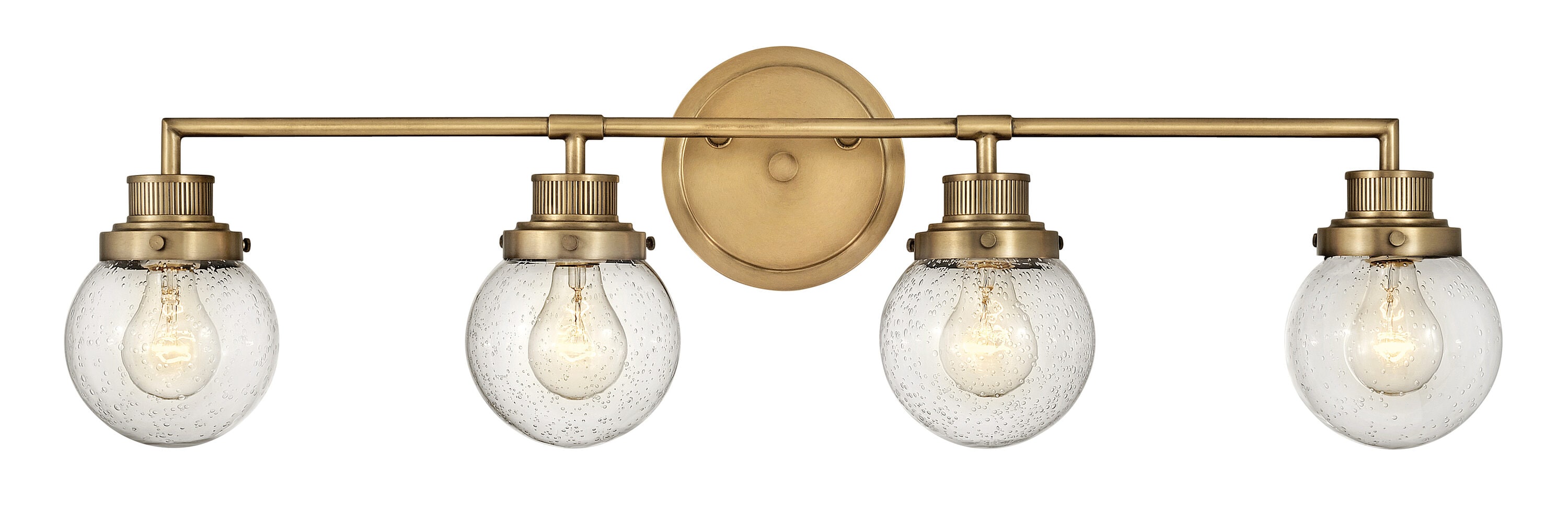 Hinkley 5934HB Poppy 33.25-in 4 -Light Antique Gold Modern/contemporary Vanity light