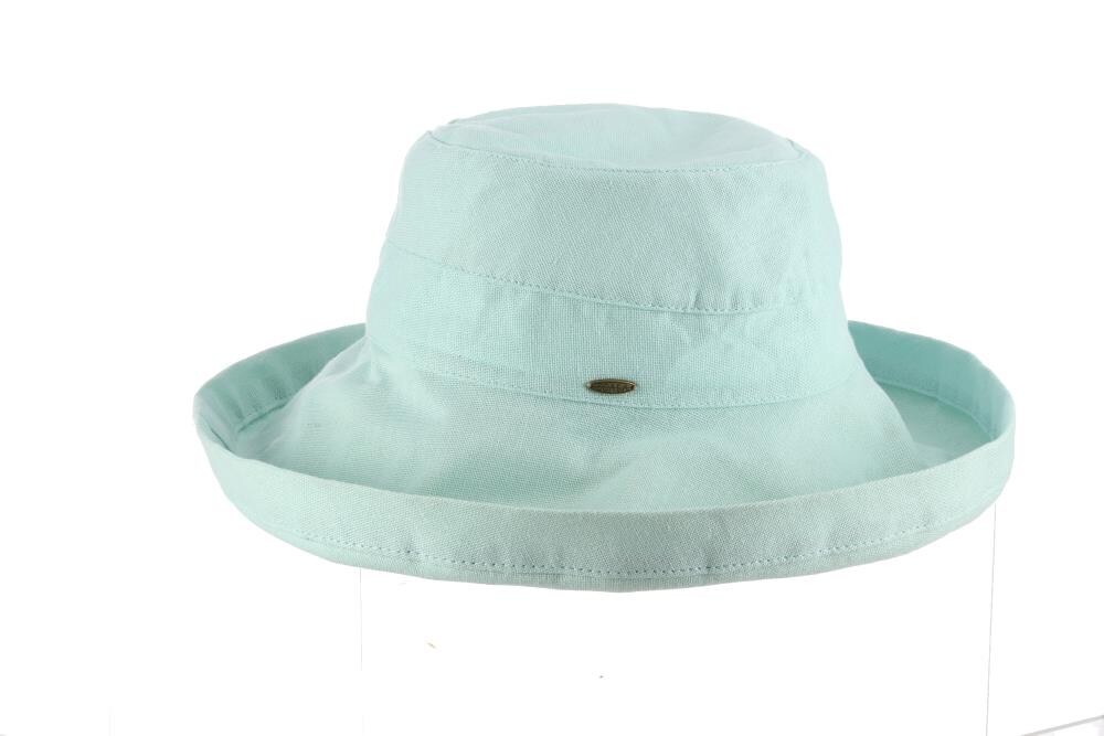 Dorfman Pacific Women's Aqua Cotton Wide-brim Hat At Lowes.com