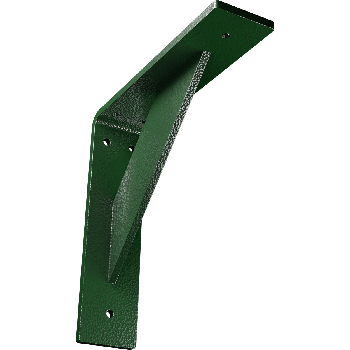Ekena Millwork BKTM02X08X08TRHDG Traditional 8-in x 2-in x 8-in Green Steel Countertop support bracket