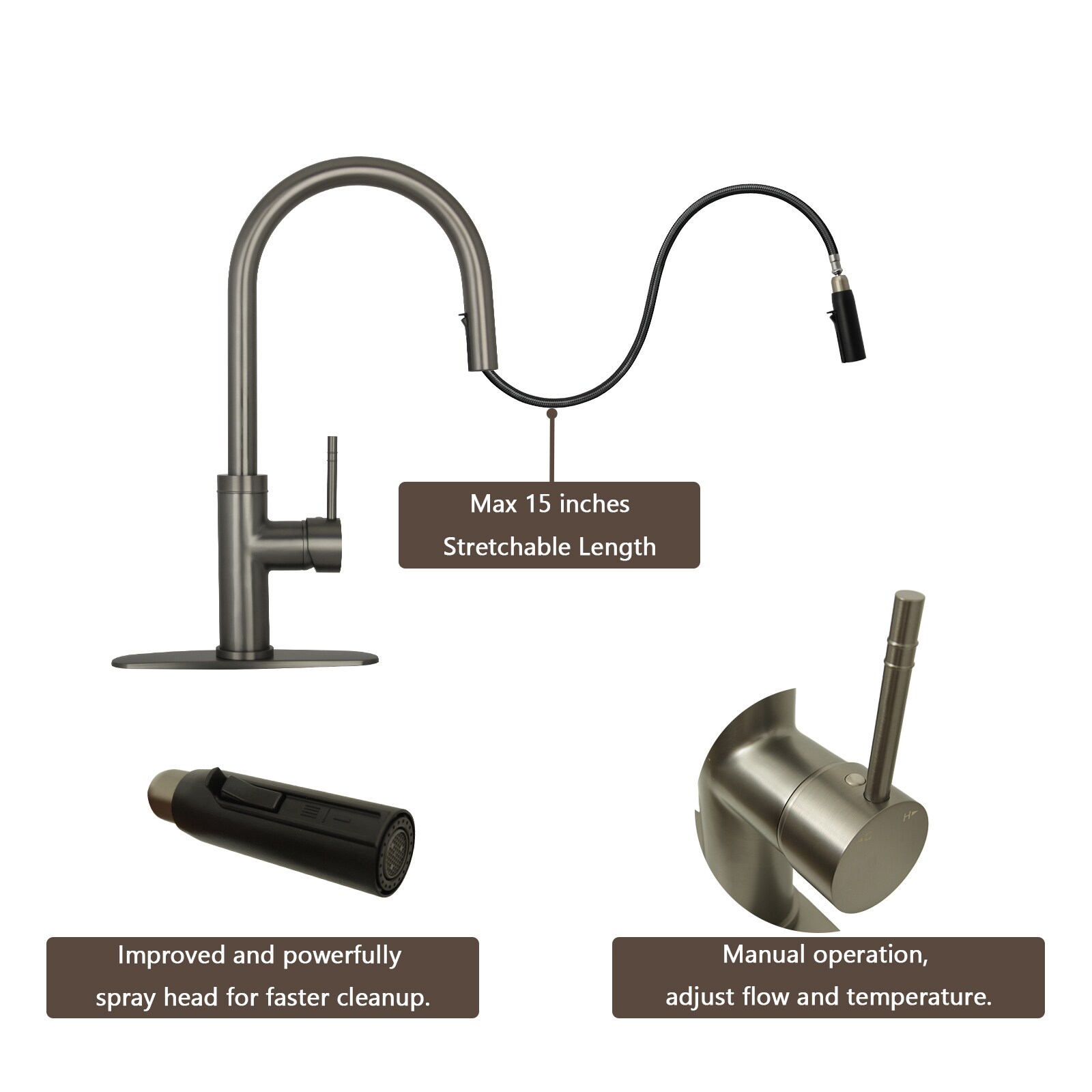 Akicon AK96416-GB Kitchen-Faucets - View #3