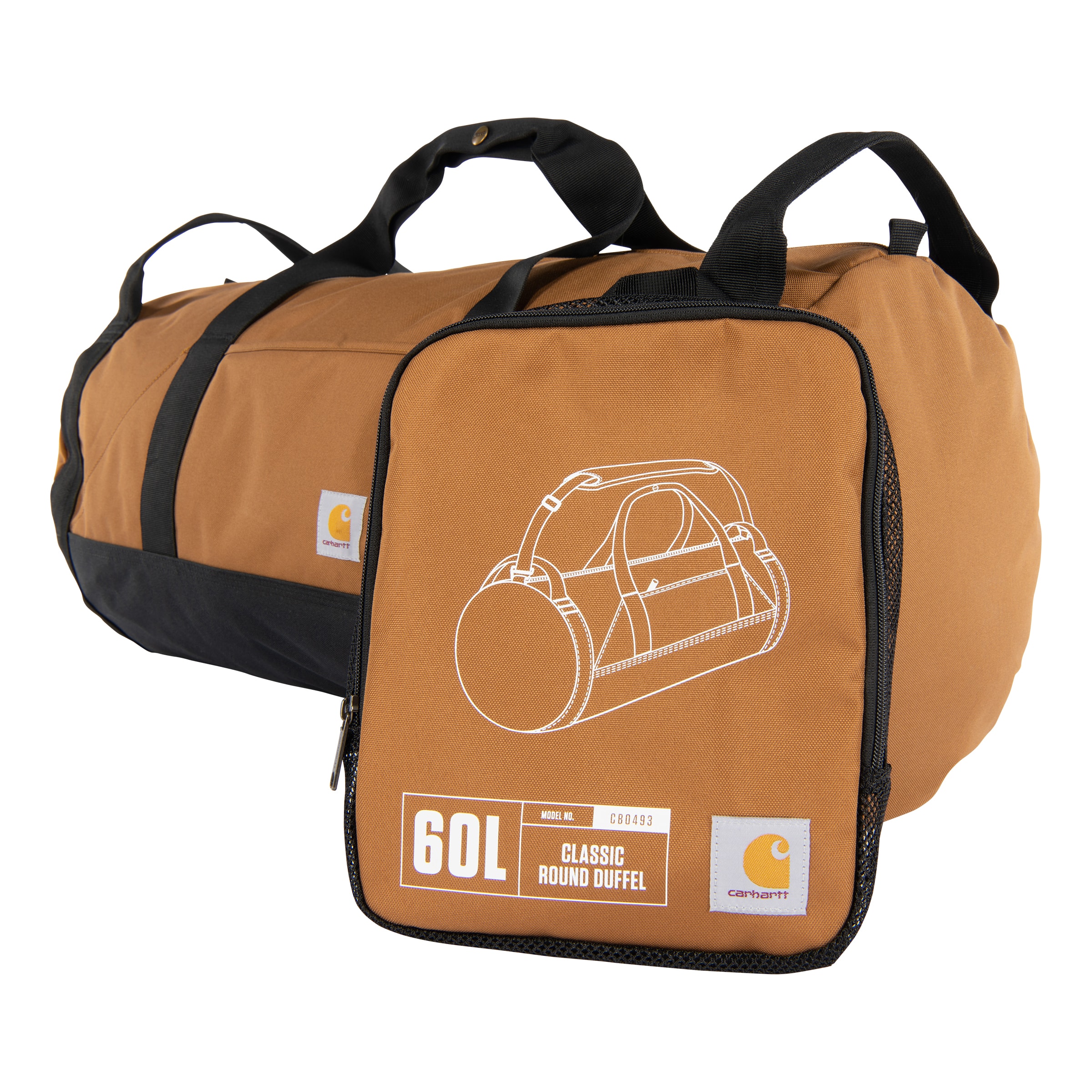 60L Classic Round Duffel Carhartt Brown