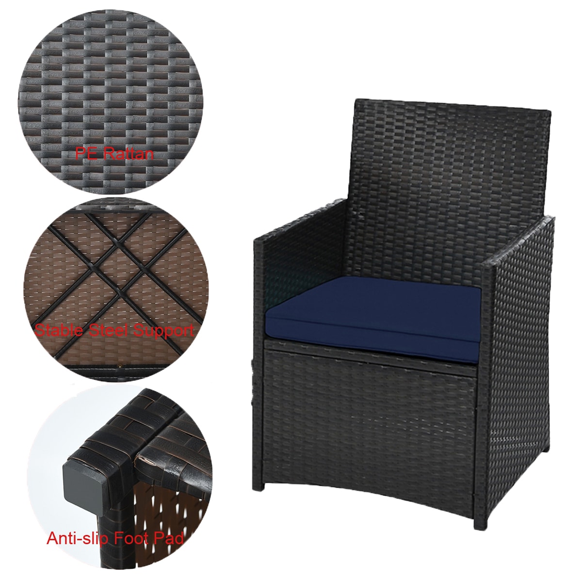 WELLFOR OUJ68178NY Patio-Conversation-Sets - View #7