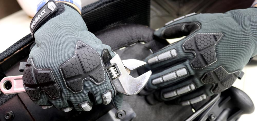 Kobalt Large Synthetic Leather Safety Gloves, (1-Pair) in the Work Gloves  department at