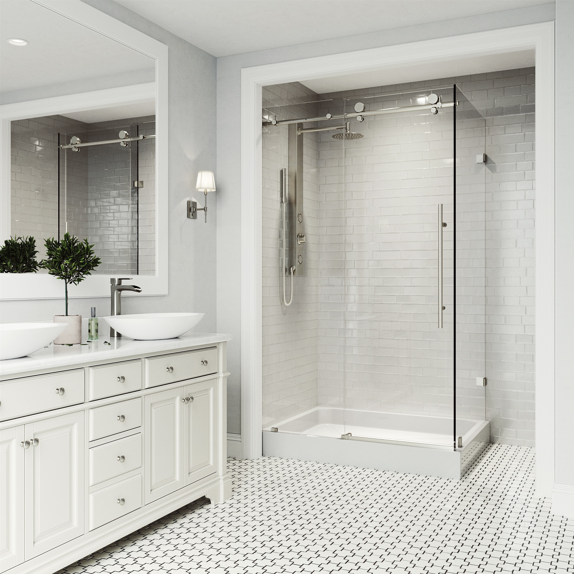 VIGO VG6053STCL48WL Alcove-Shower-Kit - View #3