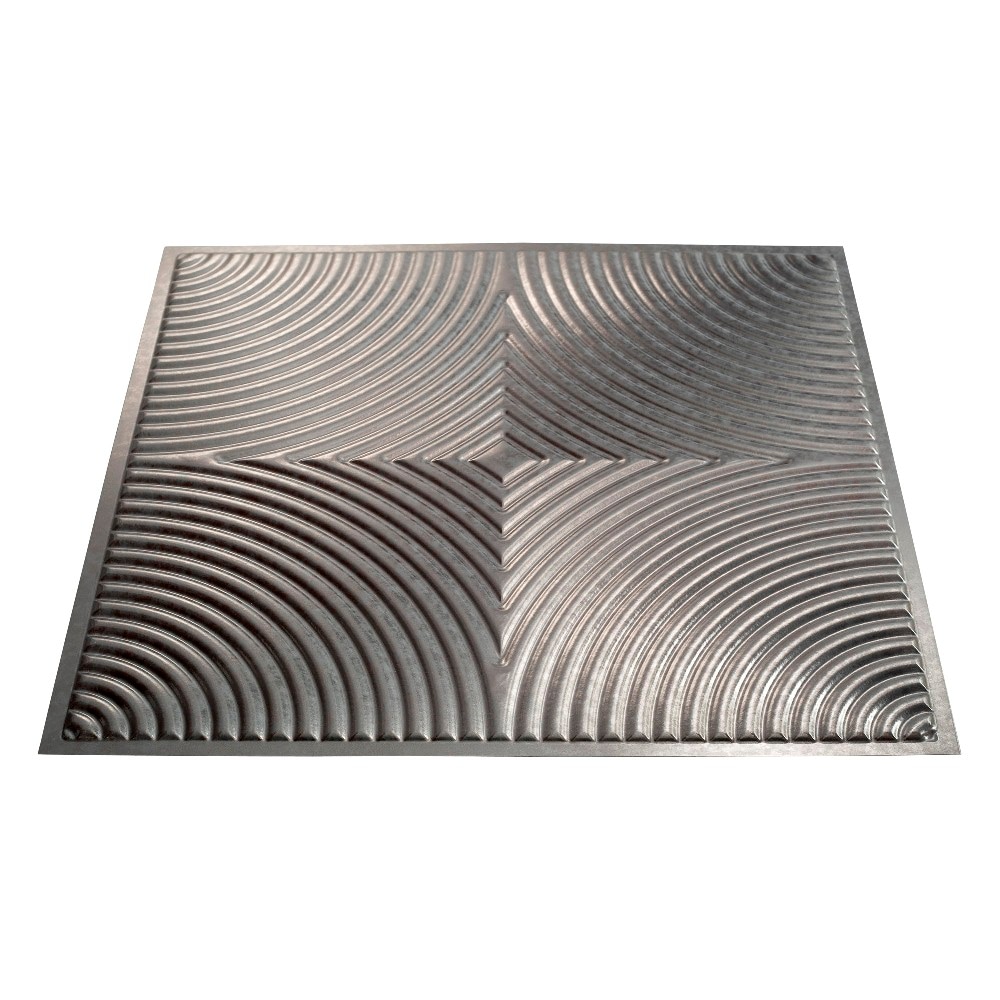 Fasade G74-30 24-in x 24-in Echo Galvanized Steel PVC Surface-mount Ceiling Tile (1-Pack, 4-sq ft / Case)