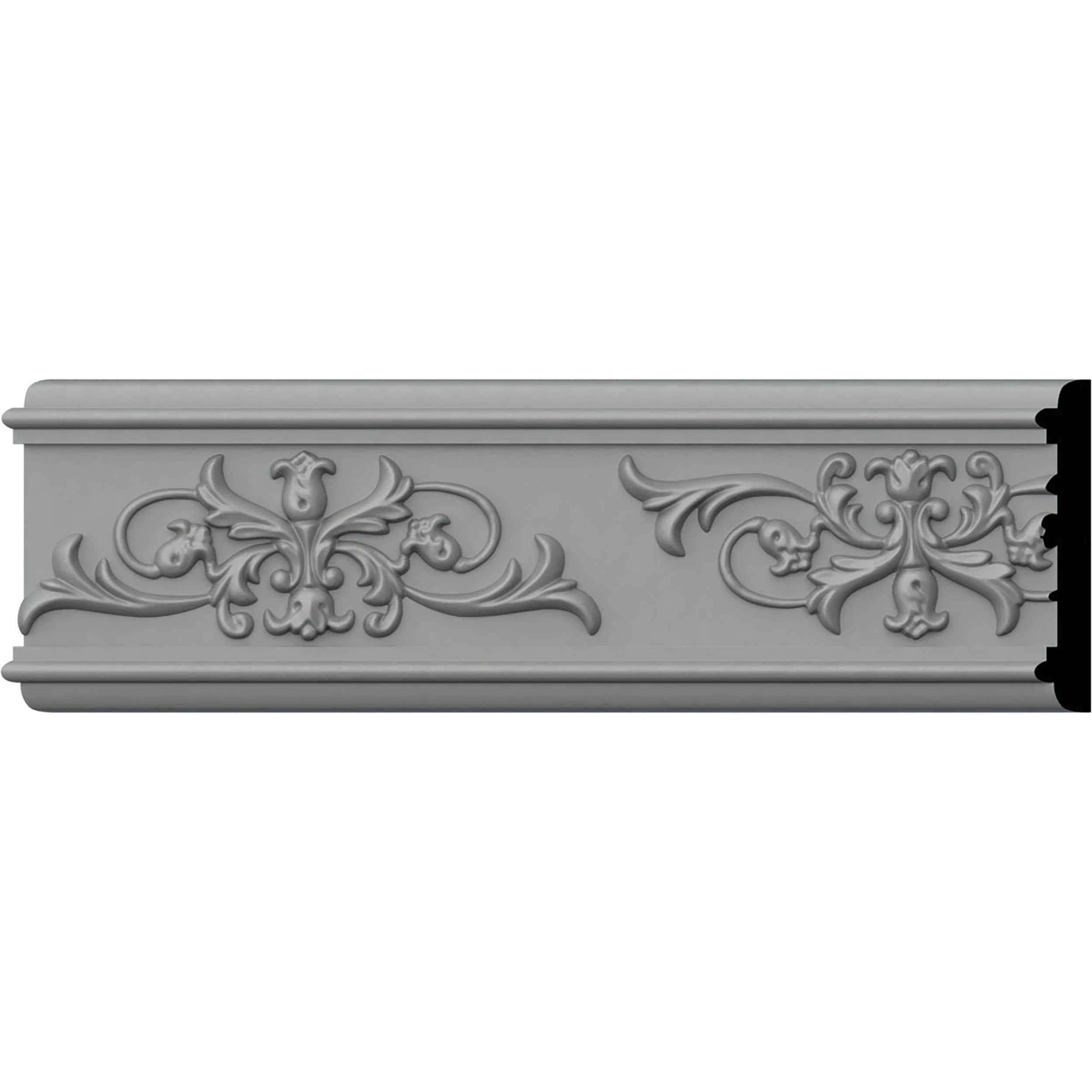 Ekena Millwork CHA04X00VE 4-3/8-in x 7-ft 10-1/2-in Primed Polyurethane Chair rail Moulding