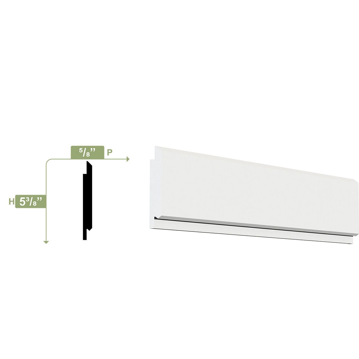 Ekena Millwork MLD05X01X96PLSWPV Window-Door-Casings - View #2
