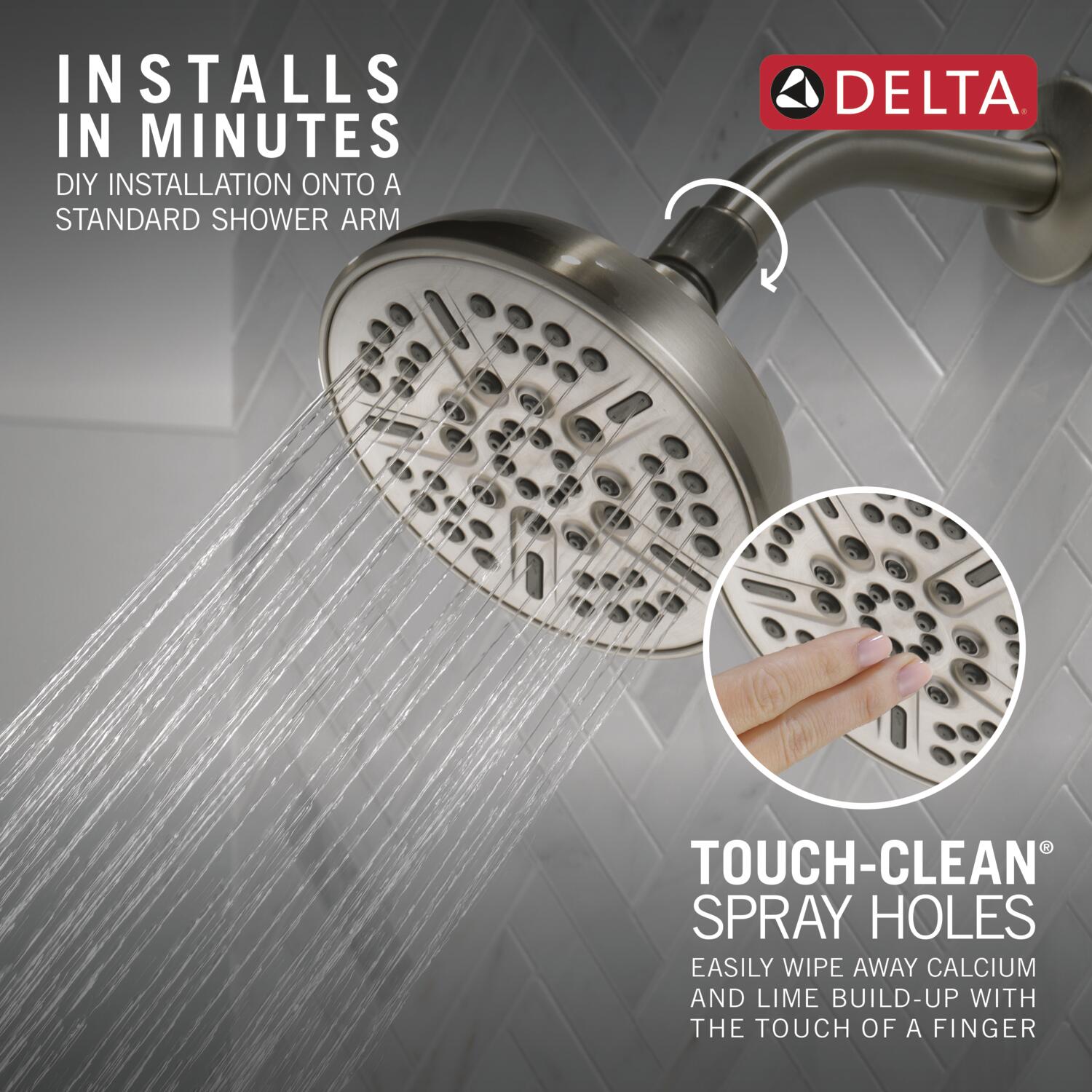Delta 75898CSN Fixed-Showerhead - View #4