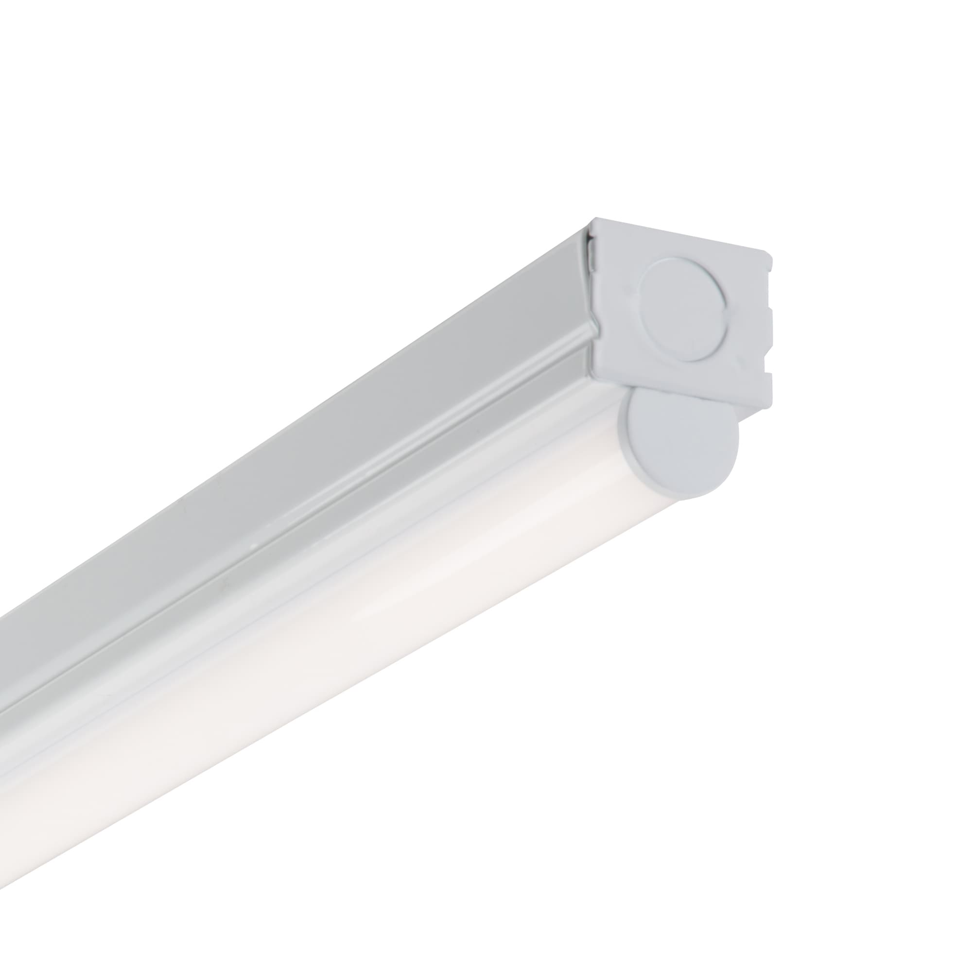 Metalux 48-Inch White LED Strip Light with Powder-Coated Finish