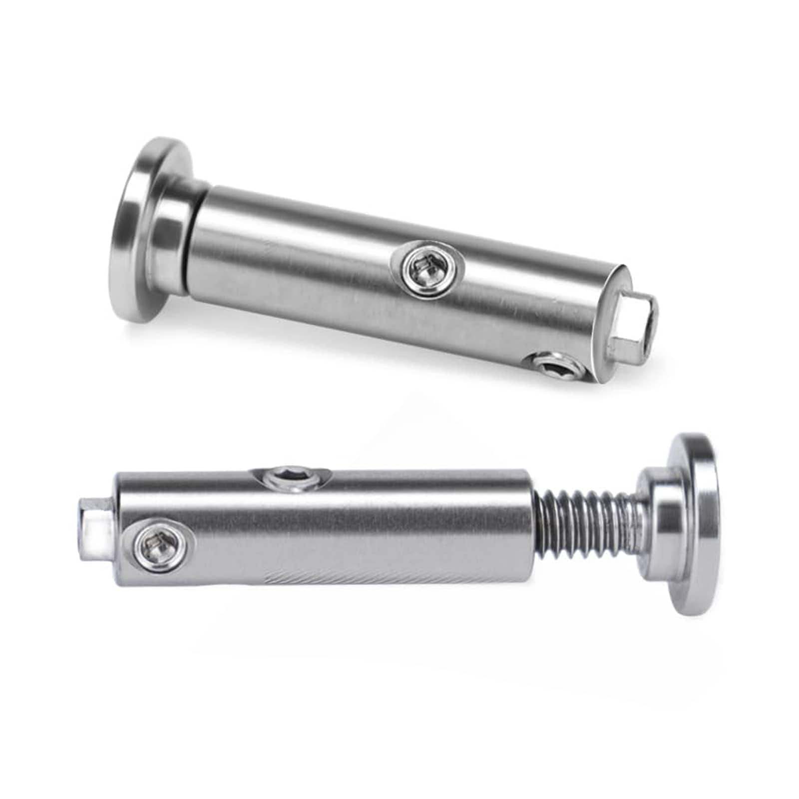 Etokfoks  20 Pack 1/8 Inch Swageless Invisible Cable Railing Hardware Tensioner for 2x2 Inch Metal Post T316 Stainless Steel Deck System
