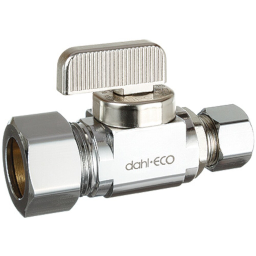 Dahl 734490 Straight Valve 5/8C x 3/8, 1/4-Turn