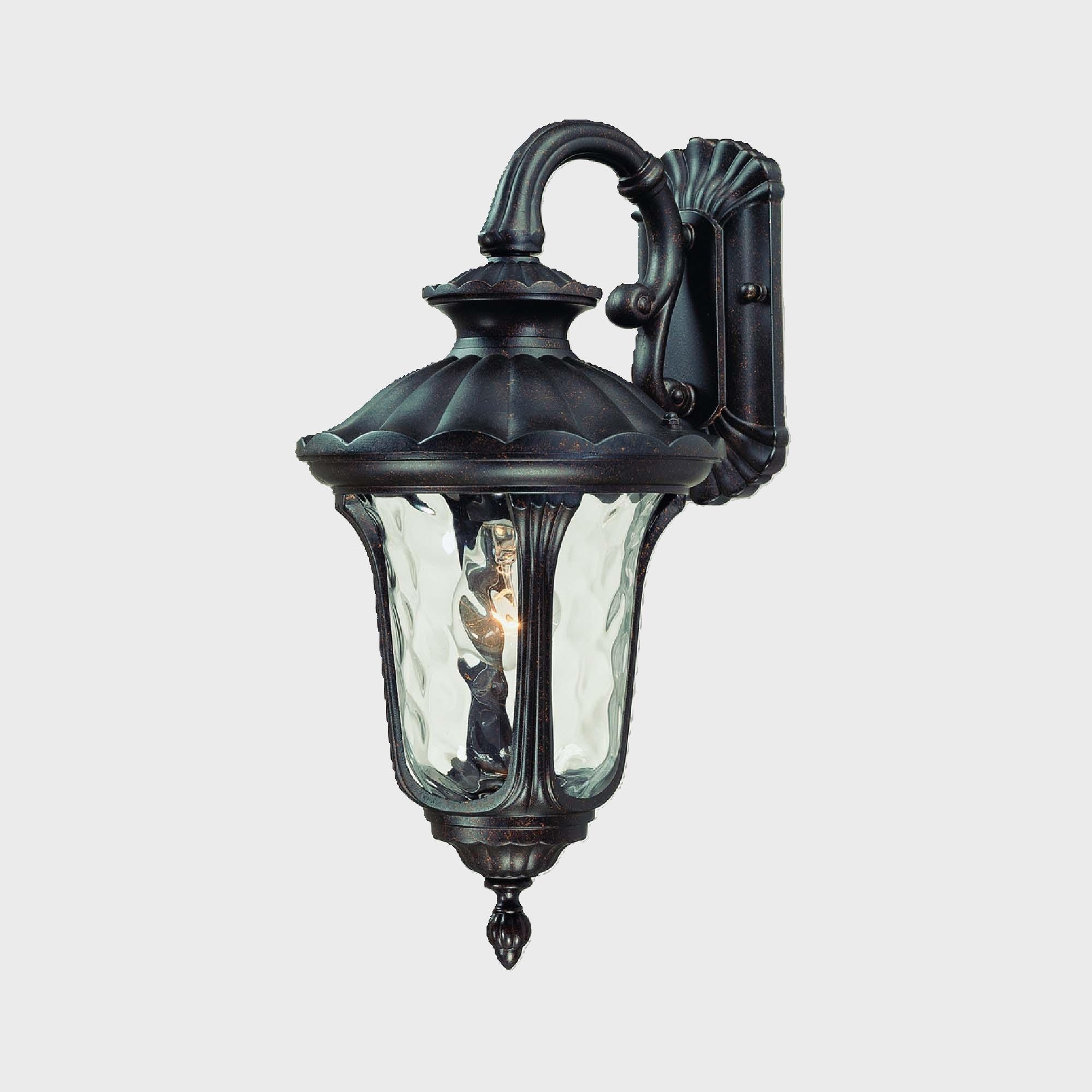 Tavira Antique Bronze Outdoor Wall Sconce with Clear Glass