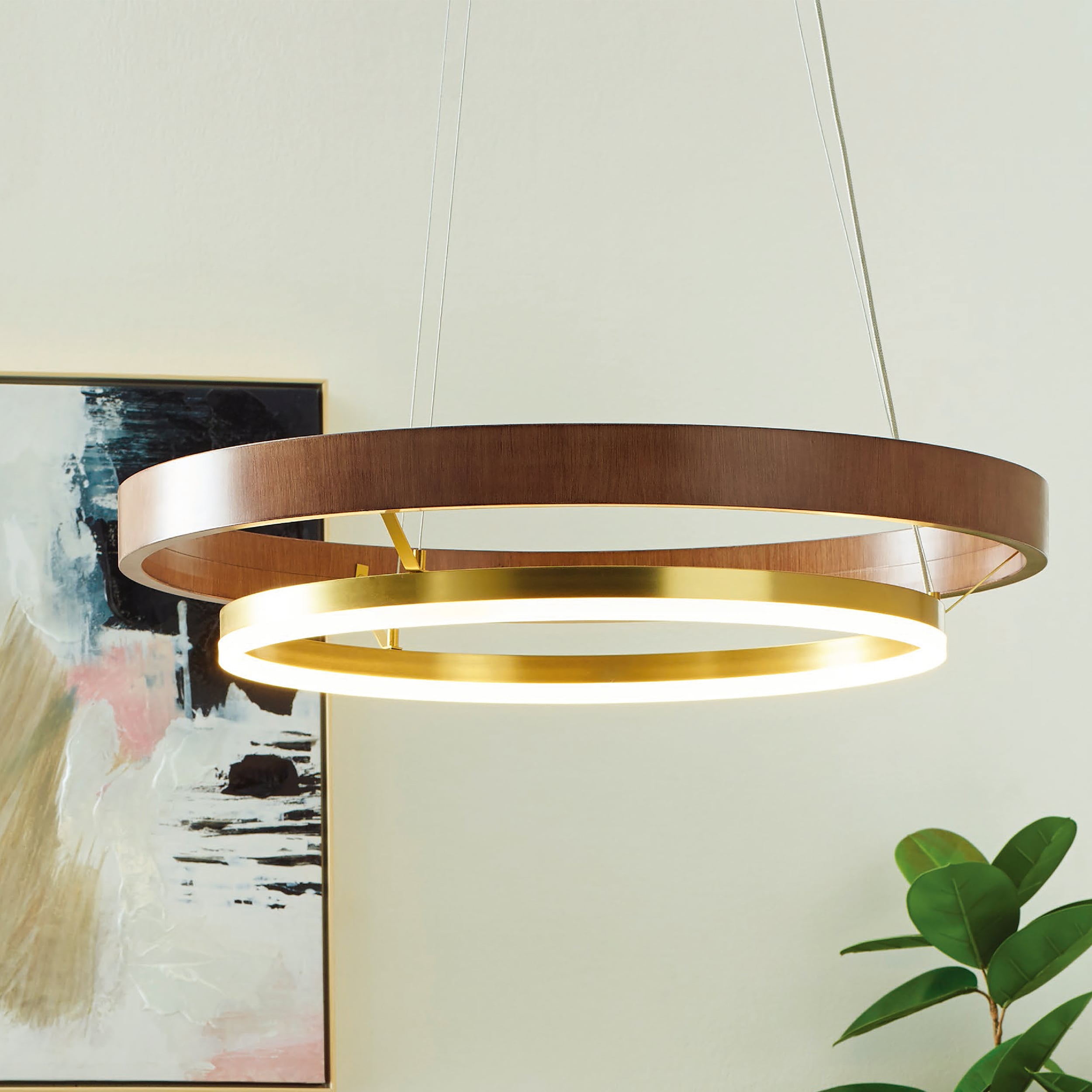 Large LED Multi-Ring Minimalist Chandelier for Modern Livingroom Inter –  FavorShopping