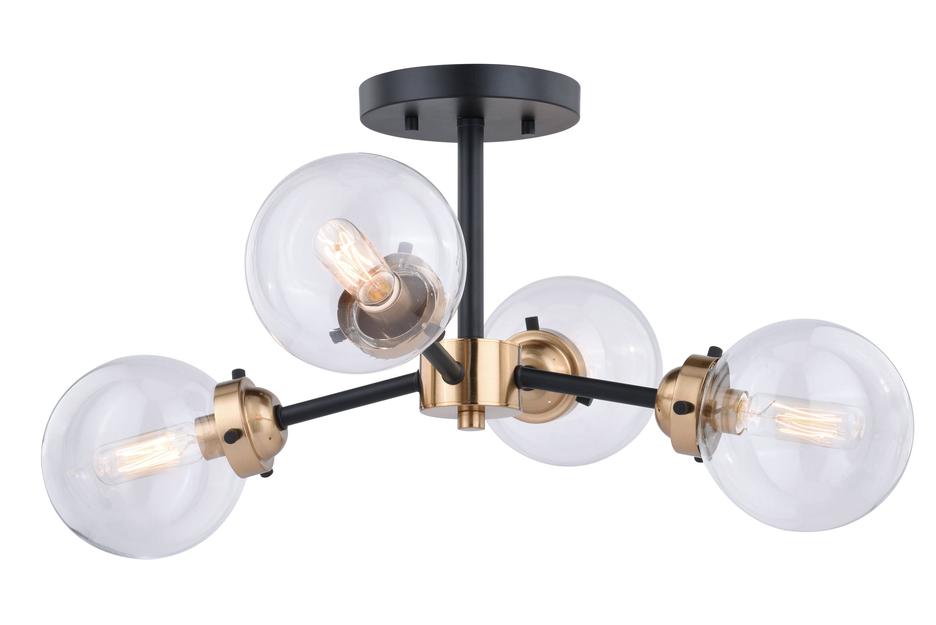 Cascadia C0194 Orbit 4 -Light 20-in Oil rubbed Bronze Semi Flush Mount Light
