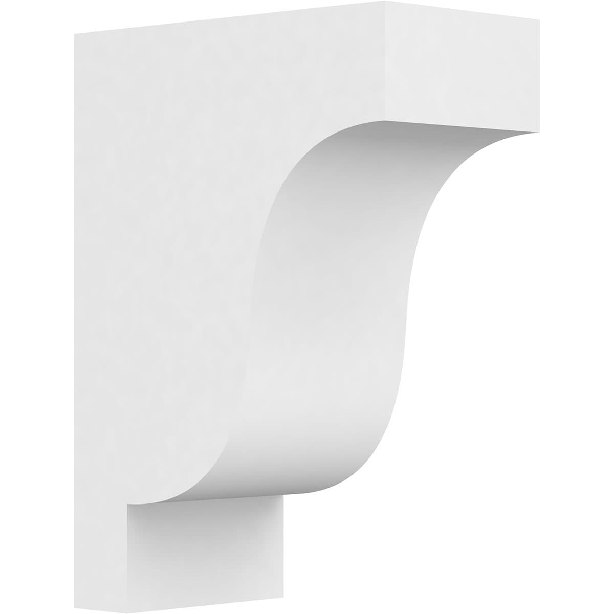 Ekena Millwork CORP05X10X14NEW 5-in x 10-in x 14-in Standard newport Unfinished White PVC Paintable Corbel
