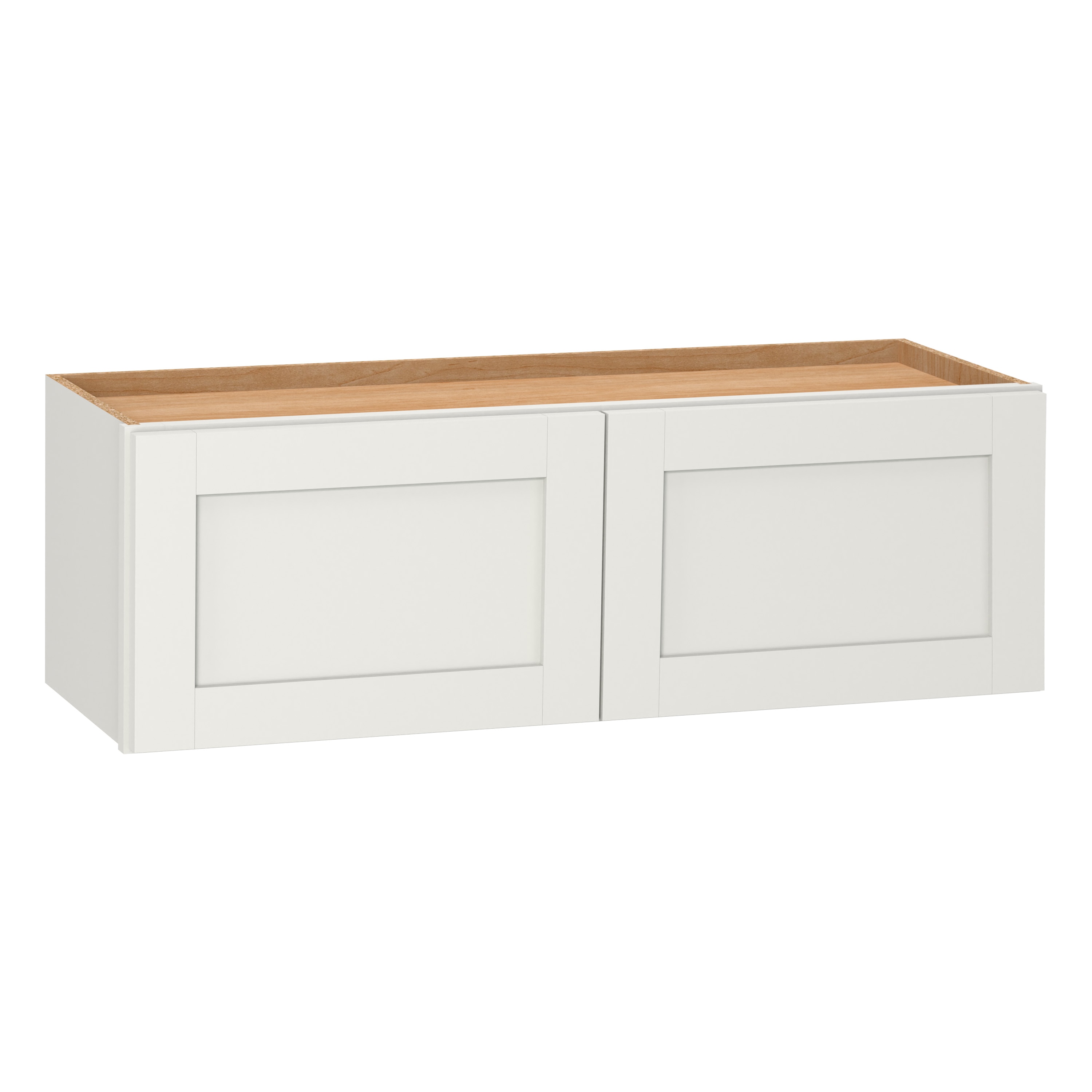 Diamond NOW Arcadia 36-in W x 18-in H x 12-in D White Wall Fully Assembled Cabinet (Recessed Panel Shaker Door Style)