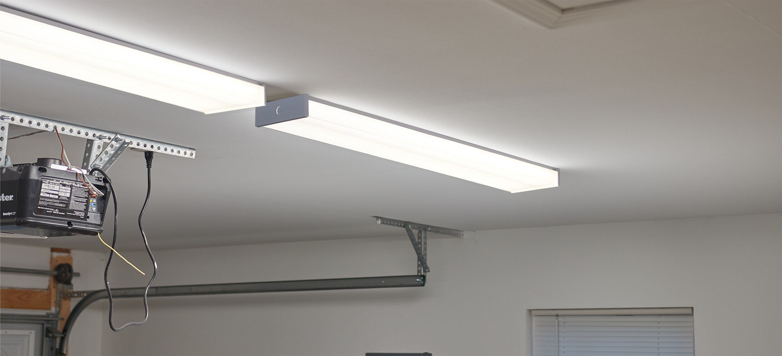 Sleek Energy Star LED Ceiling Wrap Flush Mount in White, 48"L