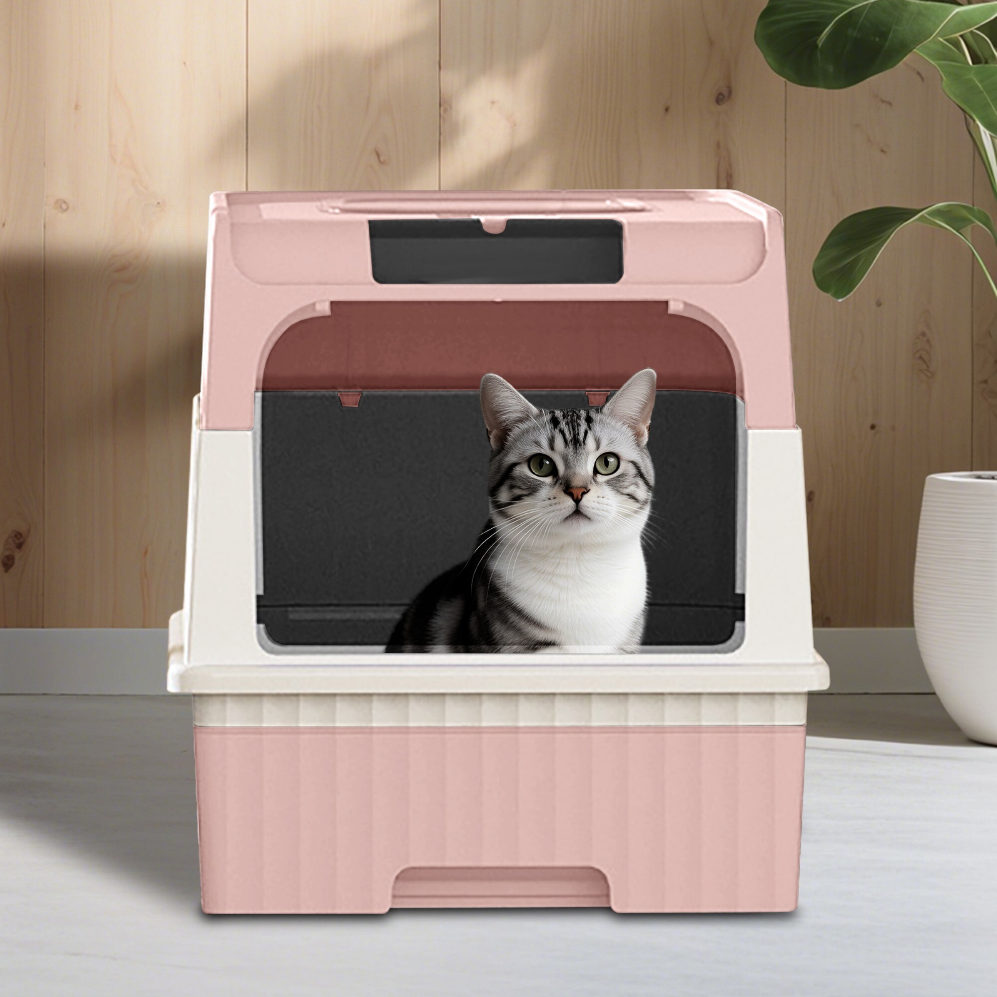 Wudkey L4-OO7K1Y Cat-Litter-Box - View #5