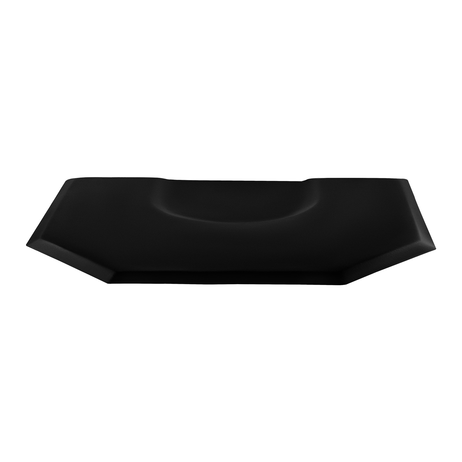 GIVIMO 4-ft x 5-ft Hexagon Anti-Fatigue Salon Mat 1-in Thick High-Density Foam Cushion Barber Chair Floor Mat with Round Chair Cut-Out Water-Resistant PVC Surface Beveled Anti-Trip Edges Slip-Resistant Bottom for Hair Stylist Studio and Spa