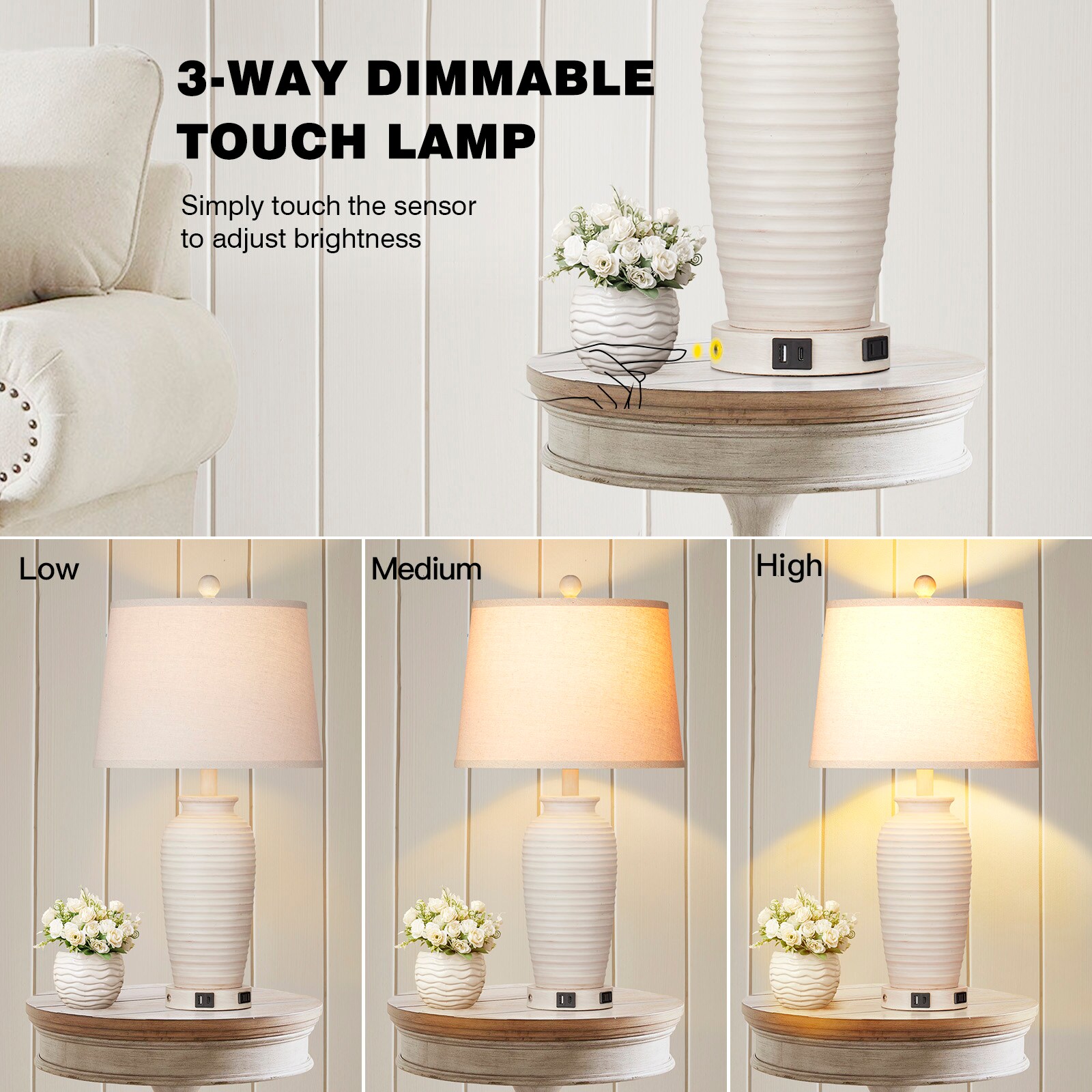 UrFurnishings TD-244 Table-Lamps - View #6