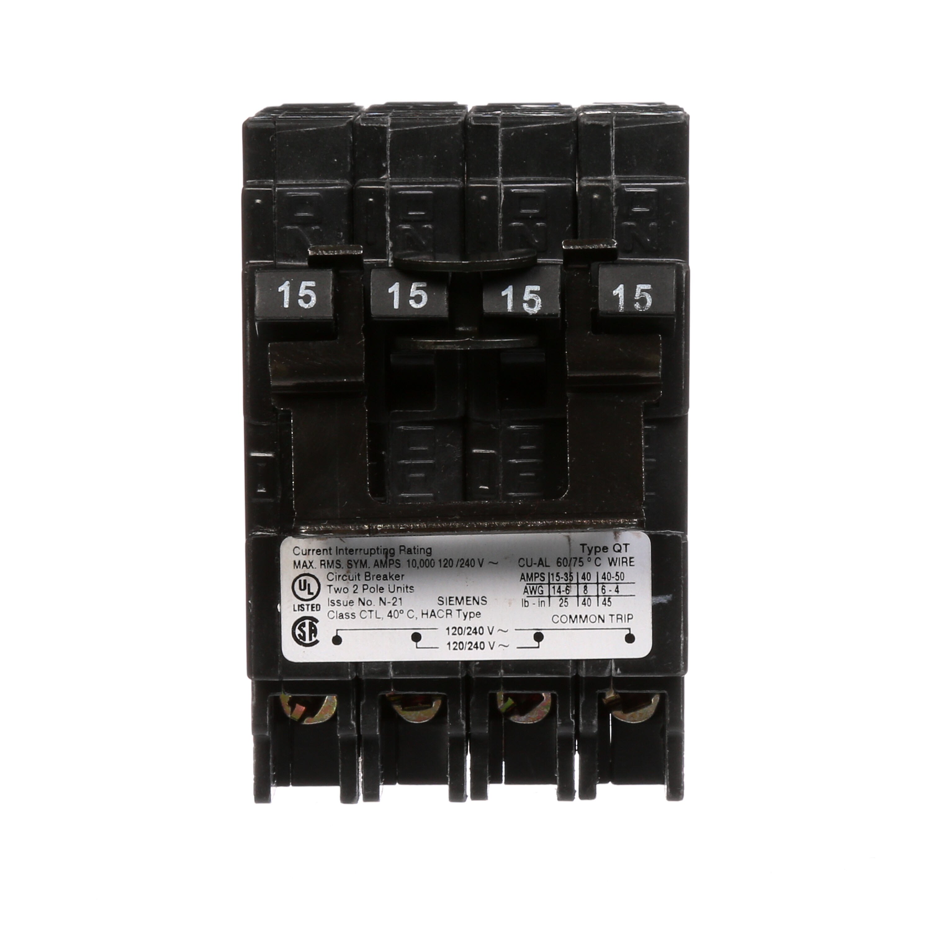 Siemens Q21515CT2 Circuit-Breakers - View #2