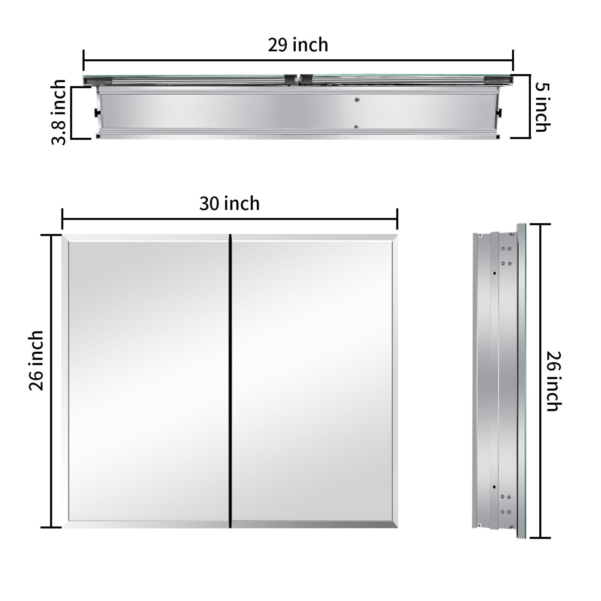 Bybafun YD5300006 Bathroom-Medicine-Cabinets - View #4
