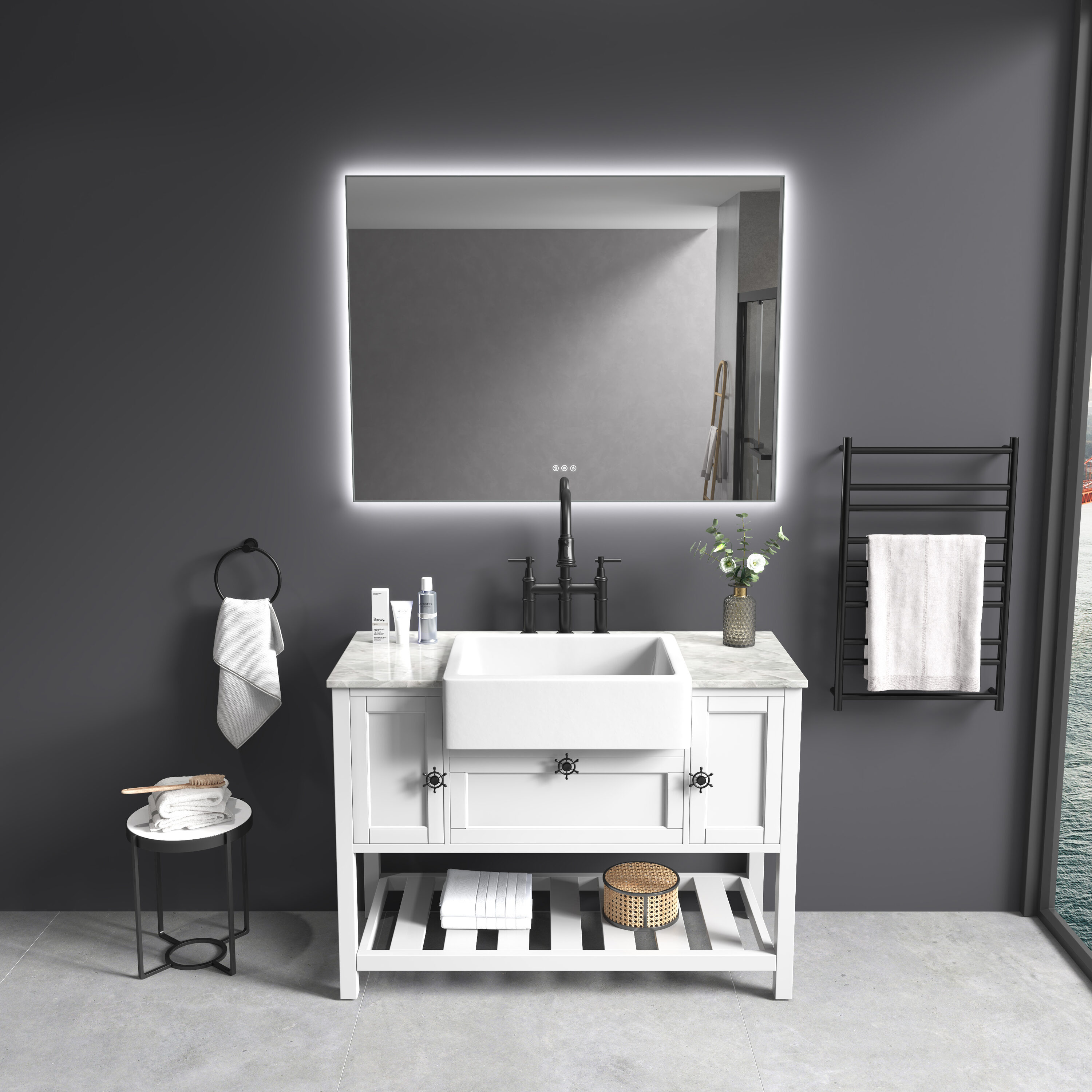 Bayfeve BF-78224-MIR Framed-Bath-Mirrors - View #5