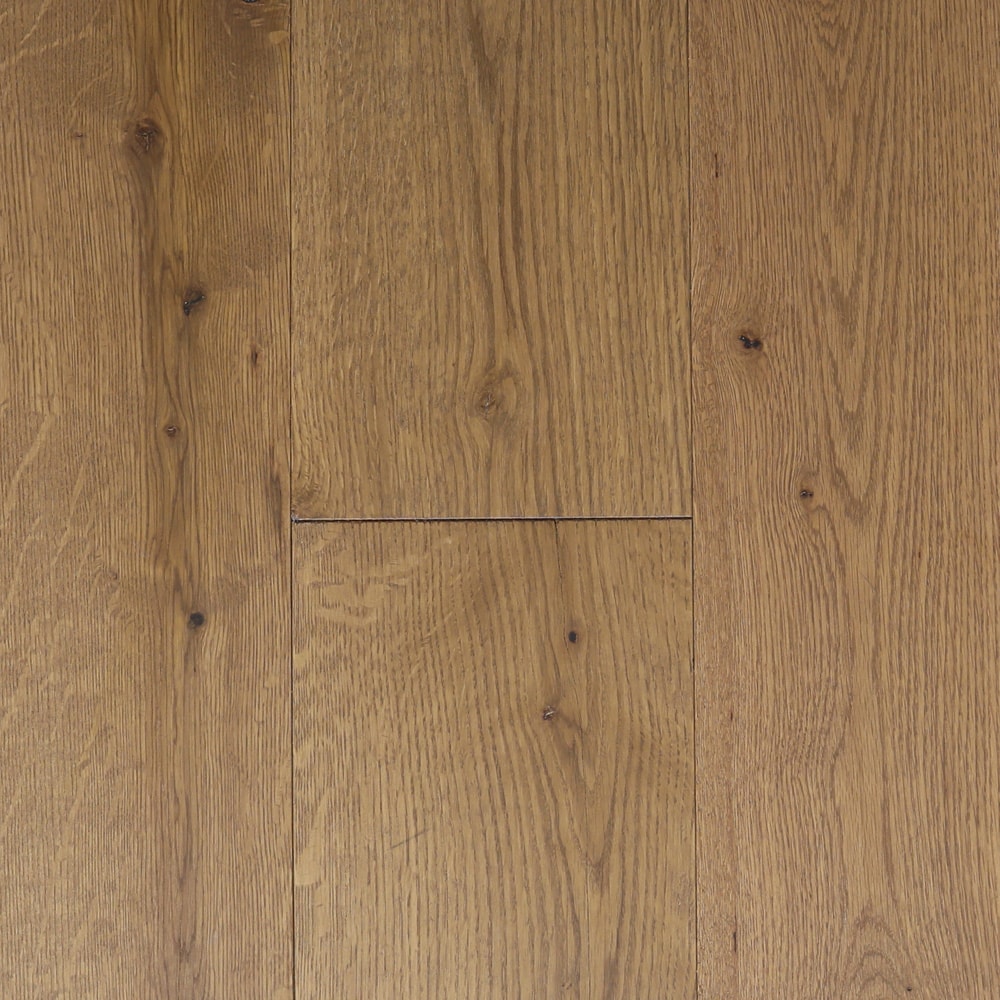 Aged Lodge Oak 3-in W x 3/4-in T x Varying Length Wirebrushed Solid Hardwood Flooring (24-sq ft) in Brown | - allen + roth 25369