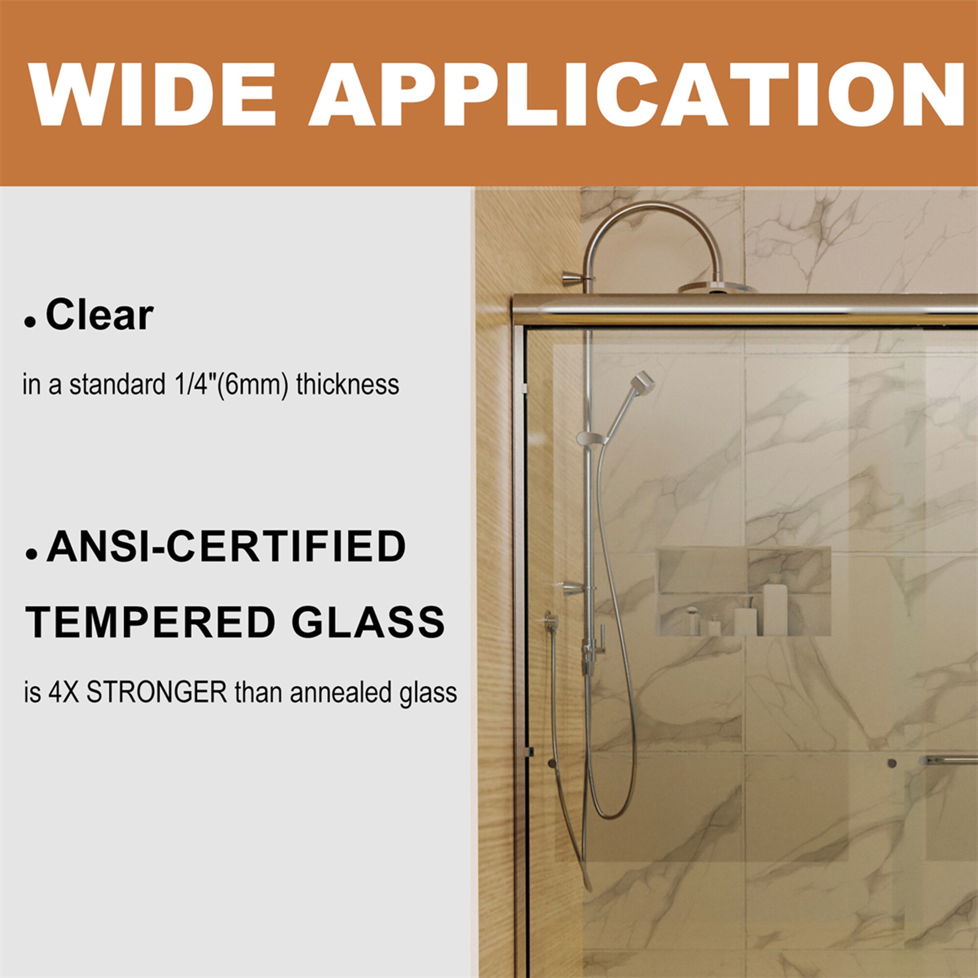 CASAINC EXB-B020-CP Shower-Doors - View #7