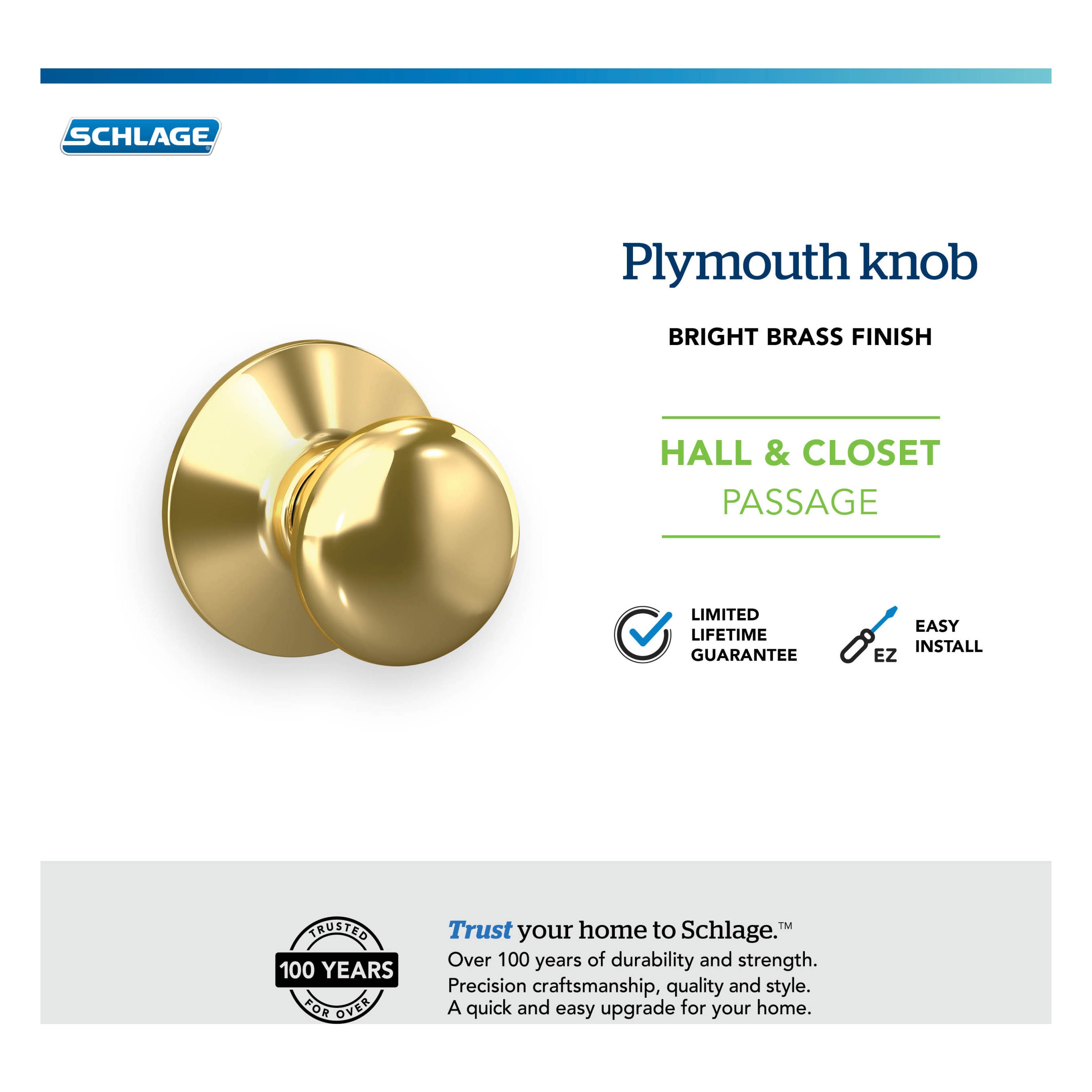 Schlage F10 V PLY 605 Door-Knobs - View #9