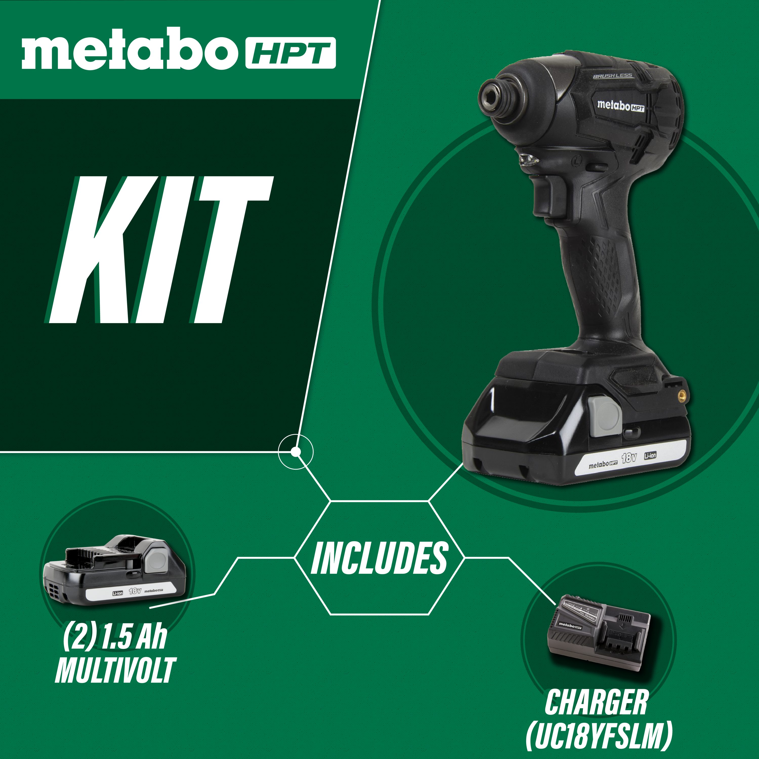 Metabo HPT WH18DBFL2QBM Cordless-Impact-Drivers - View #4