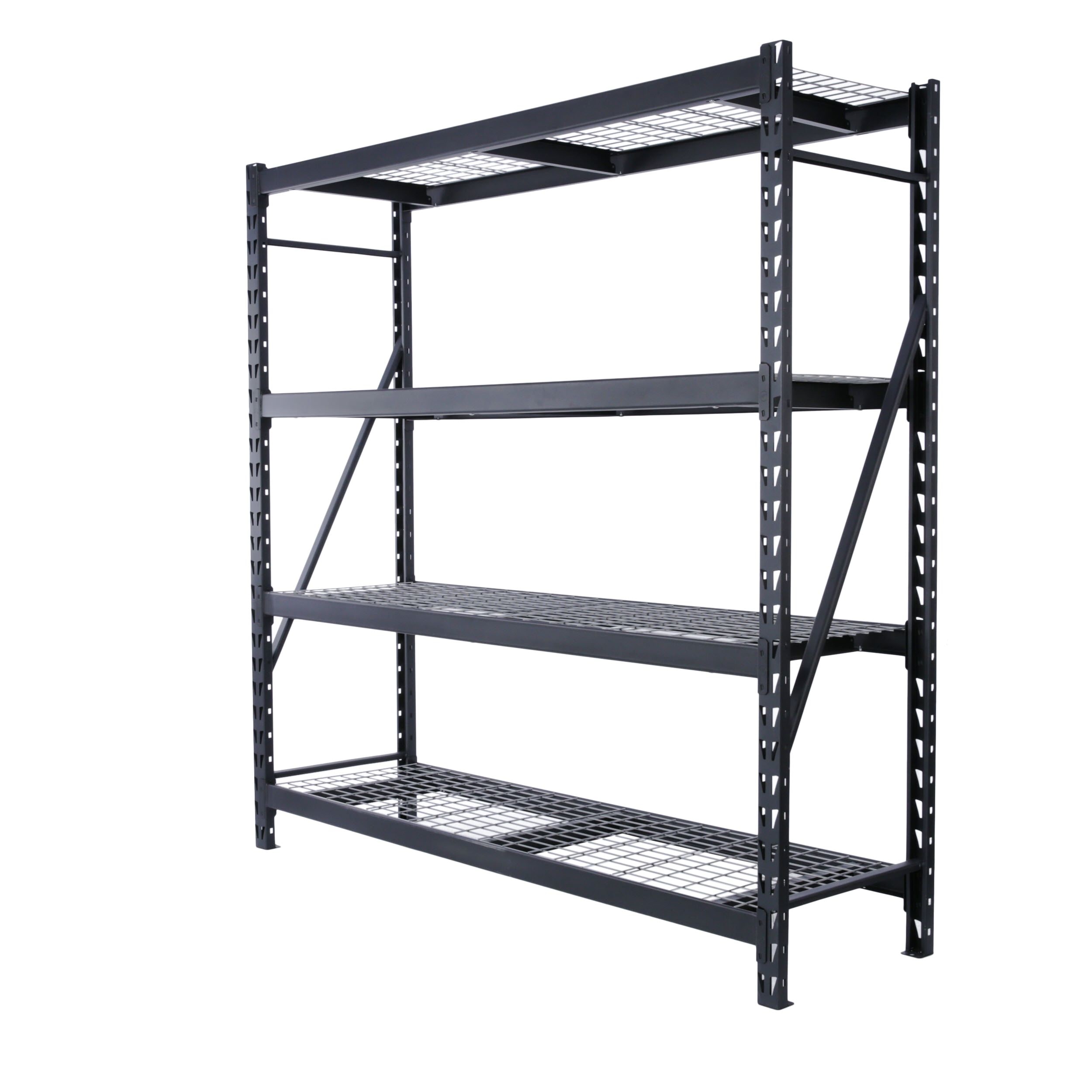Muscle Rack 1000 lb Capacity Silver Vein Steel Storage Rack 5 Adjustable Shelves 72 Height x 48 Width x 20 Depth 